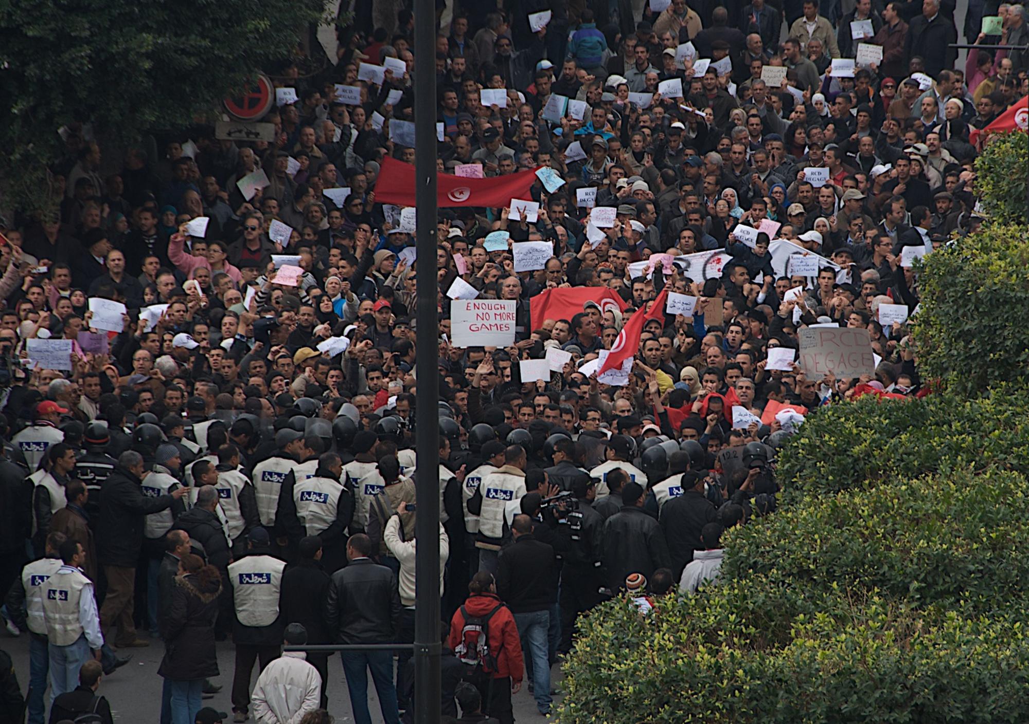 Túnez manifestación