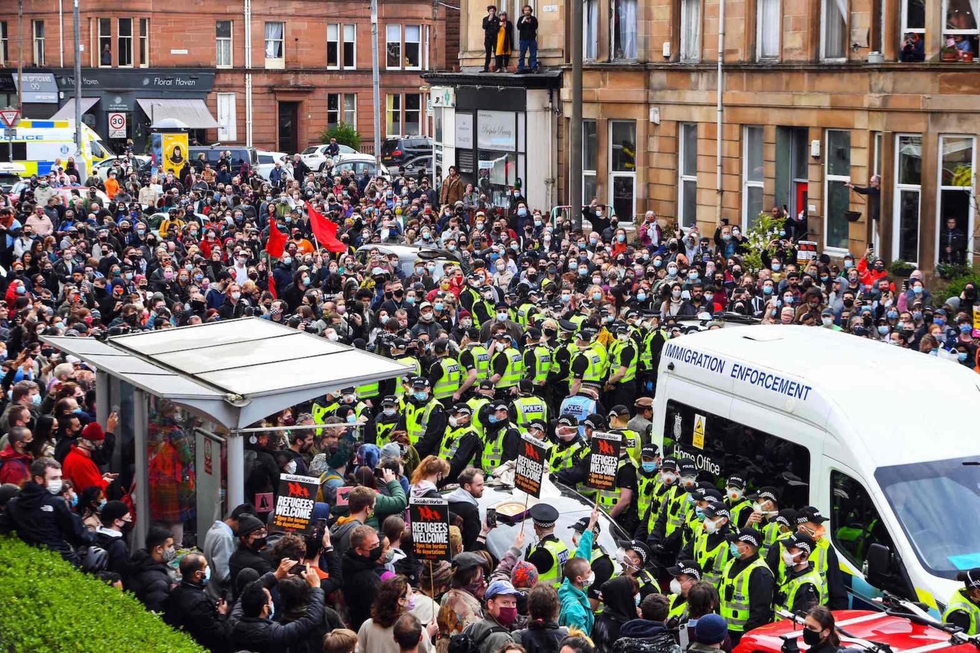 Migrantes Glasgow deportacion