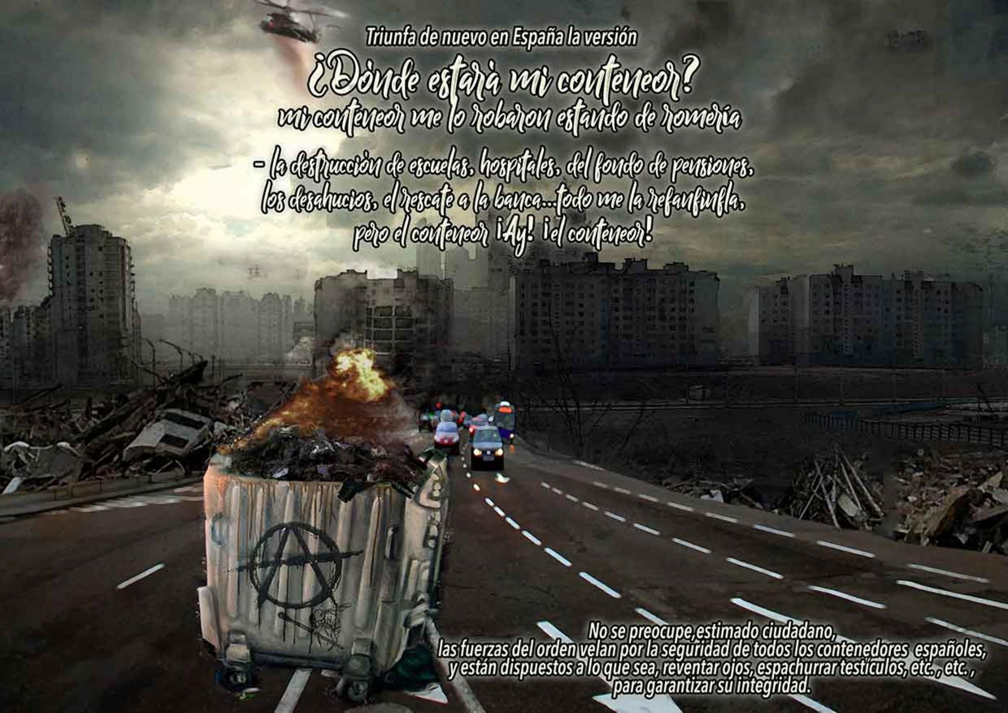 Contenedores en disturbios