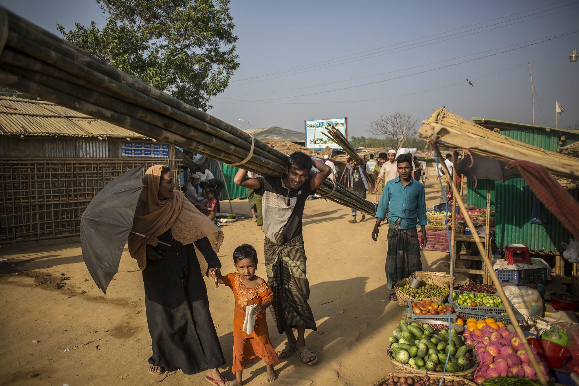Campamento de refugiados rohingyas de Kutupalong, en Cox's Bazar
