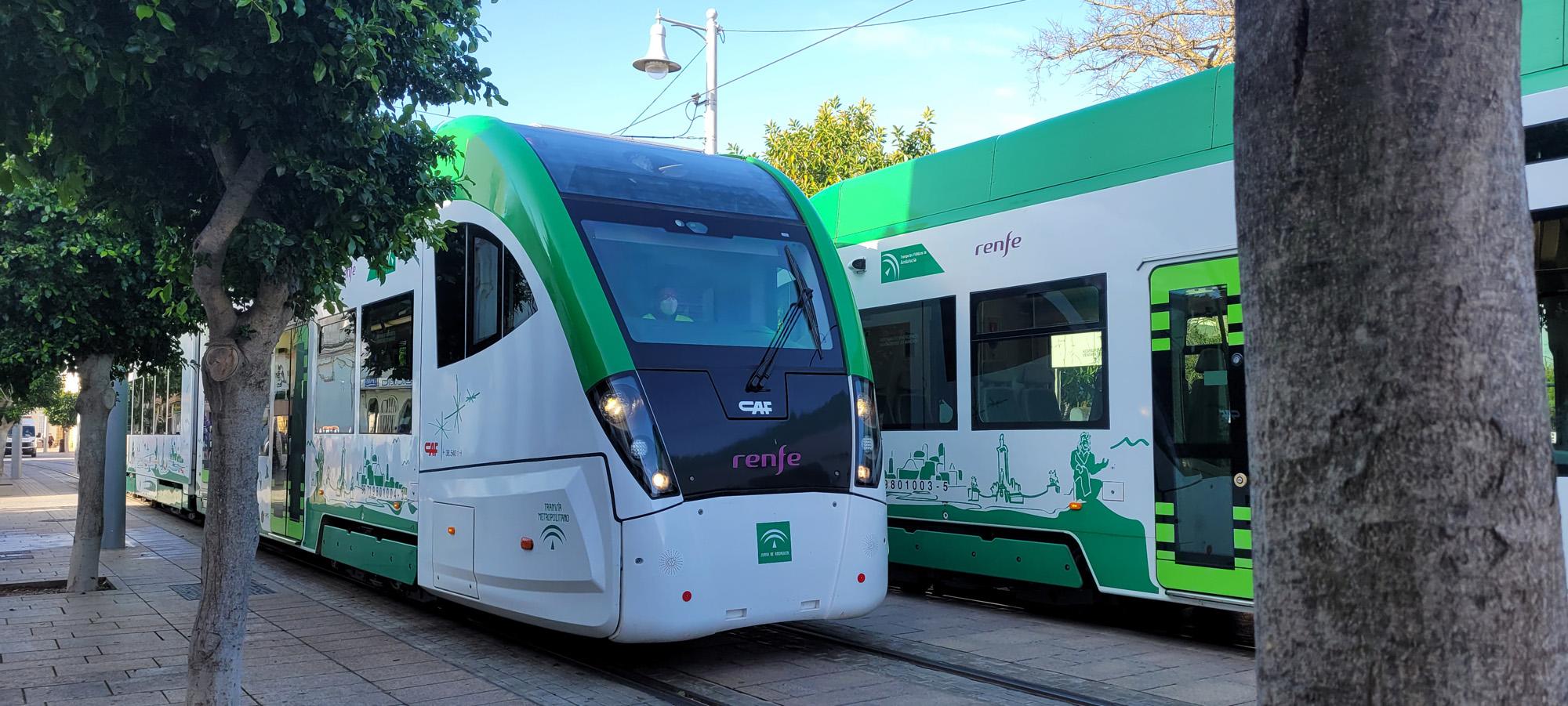 Tranvía Chiclana - Cádiz pruebas