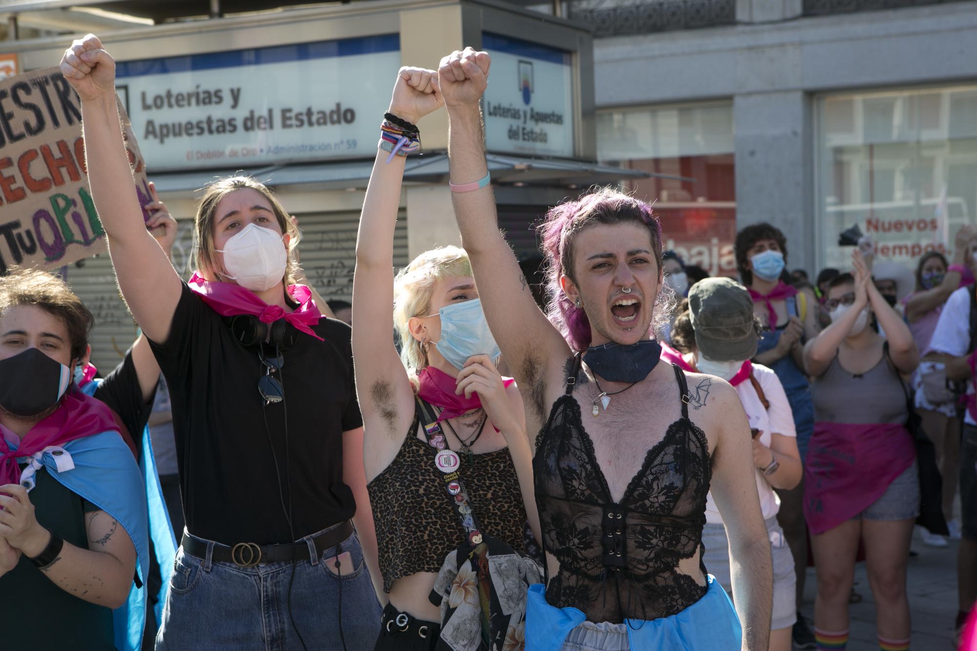 Familias Trans Aliadas se concentran en Sol para pedir una Ley Estatal