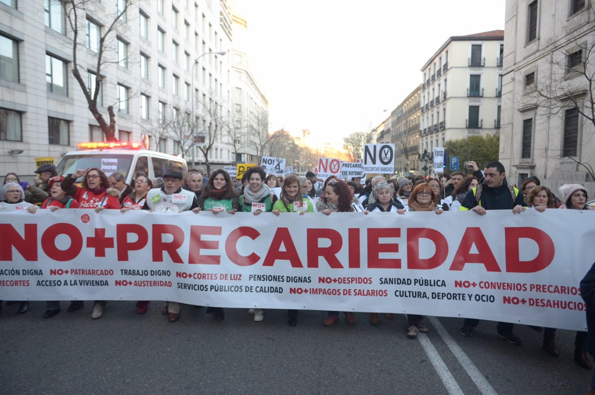 No más precariedad cabecera Madrid