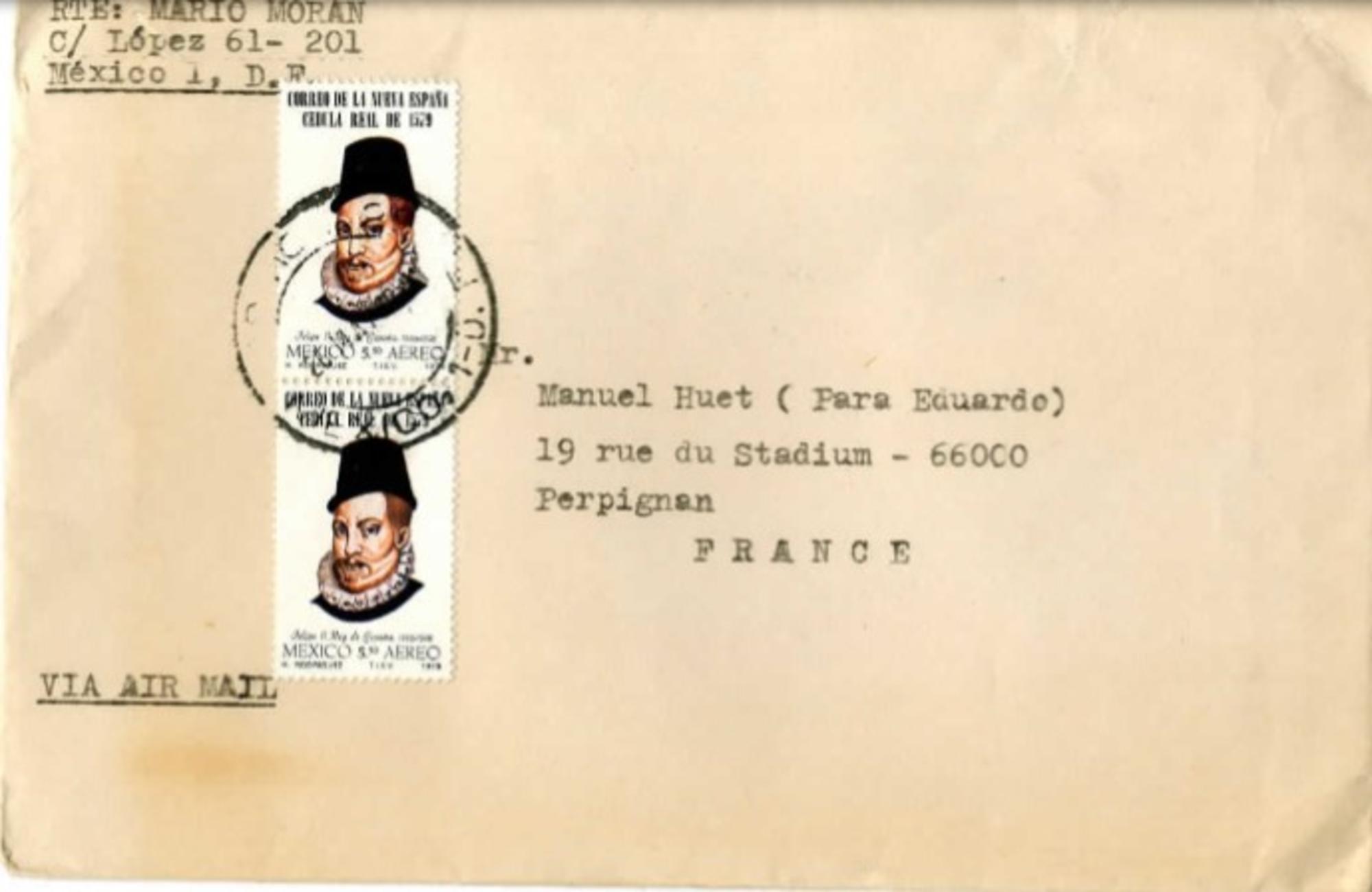 Carta Mario Morán
