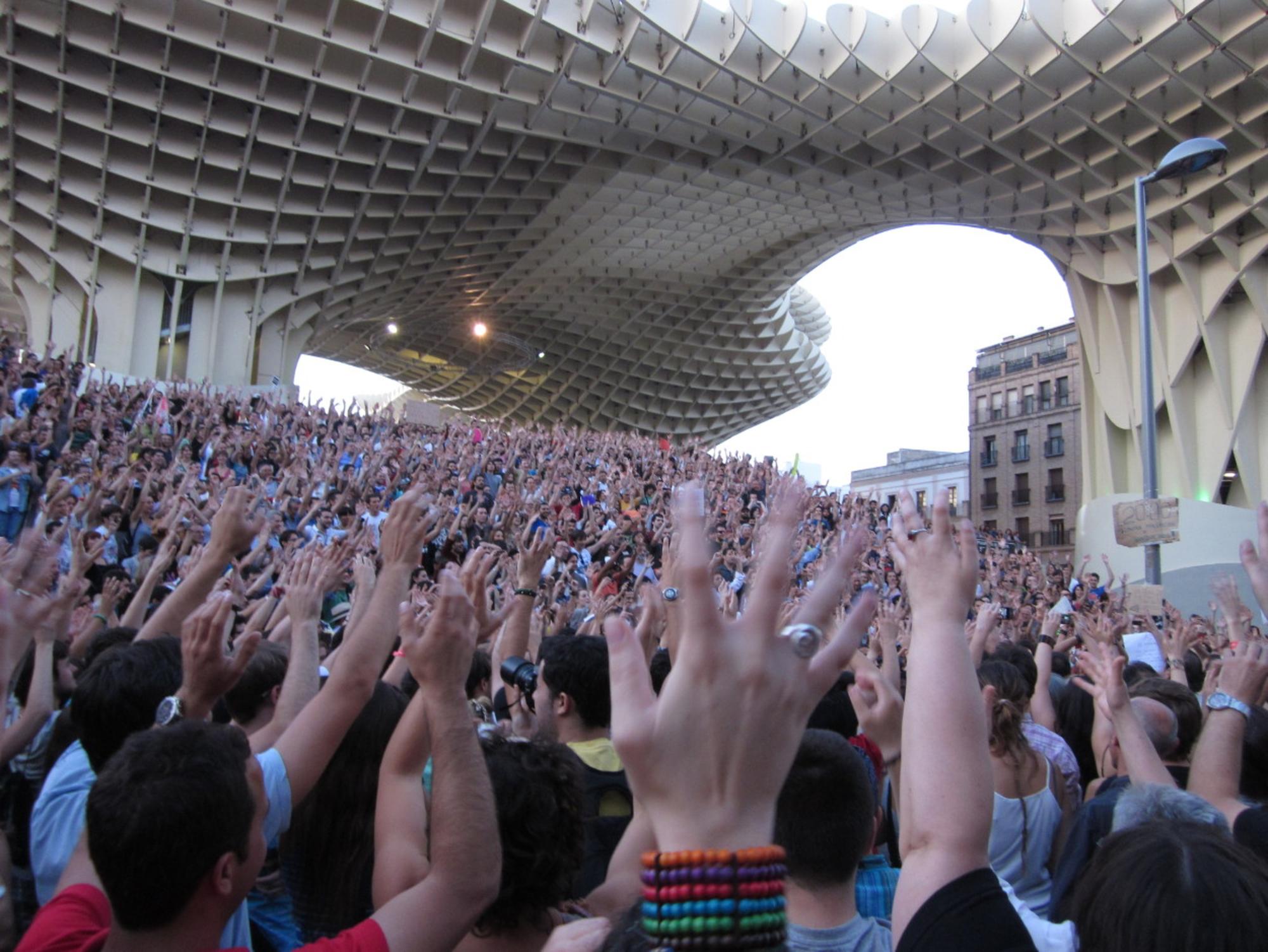 15M en las Setas de Sevilla