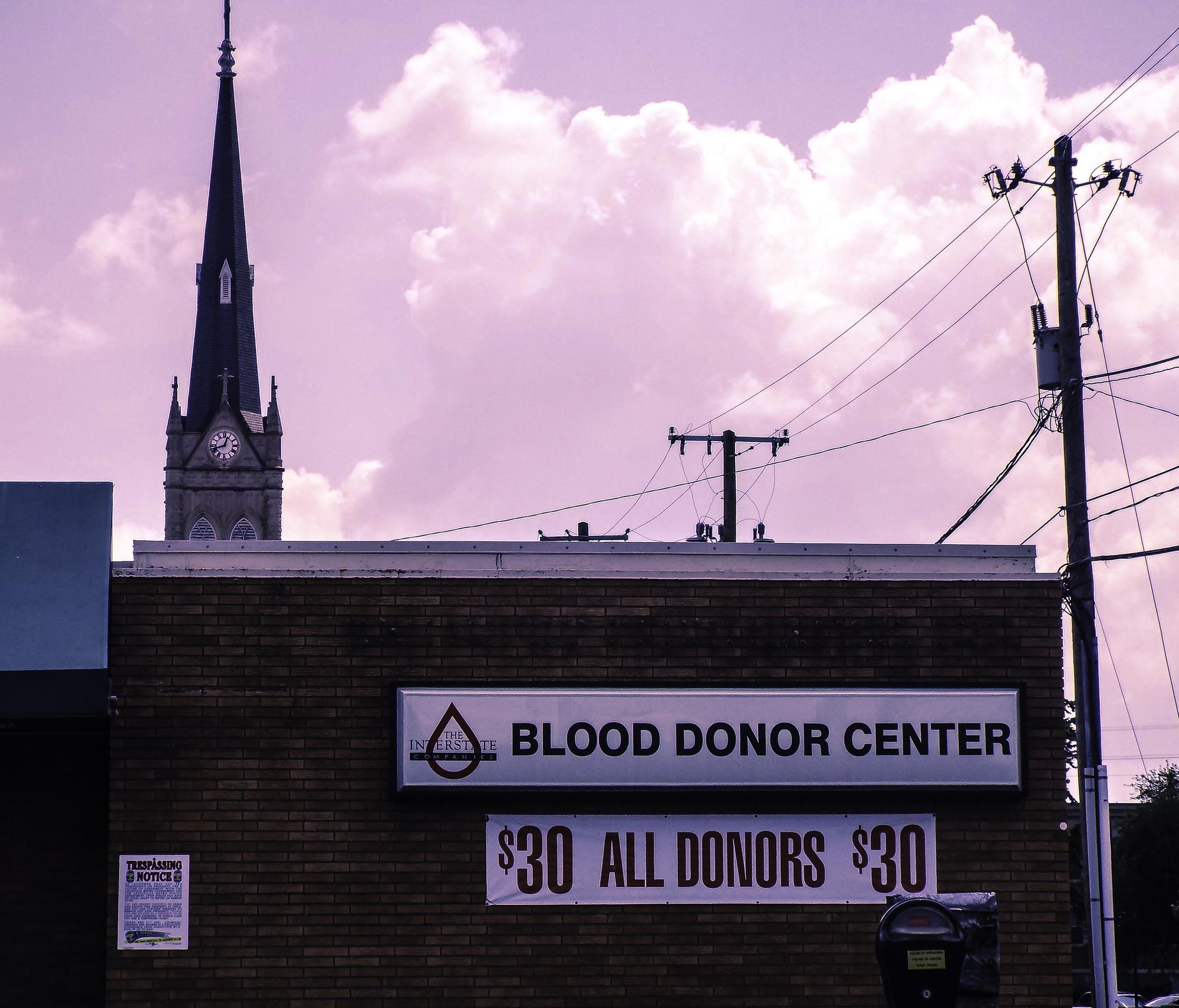 Centro de donación de sangre EE UU