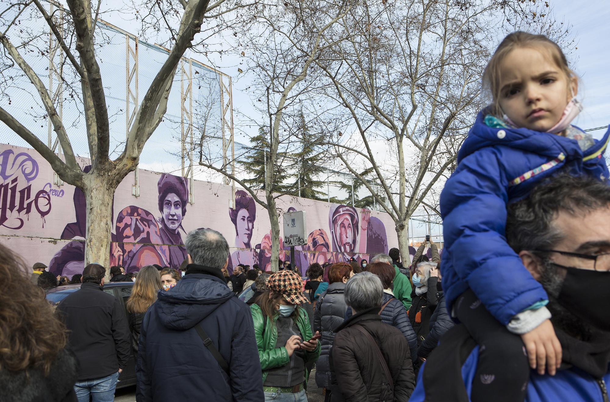 Concentración frente al mural feminista de La Concepción en protesta por su eliminación a propuesta de Vox. - 5