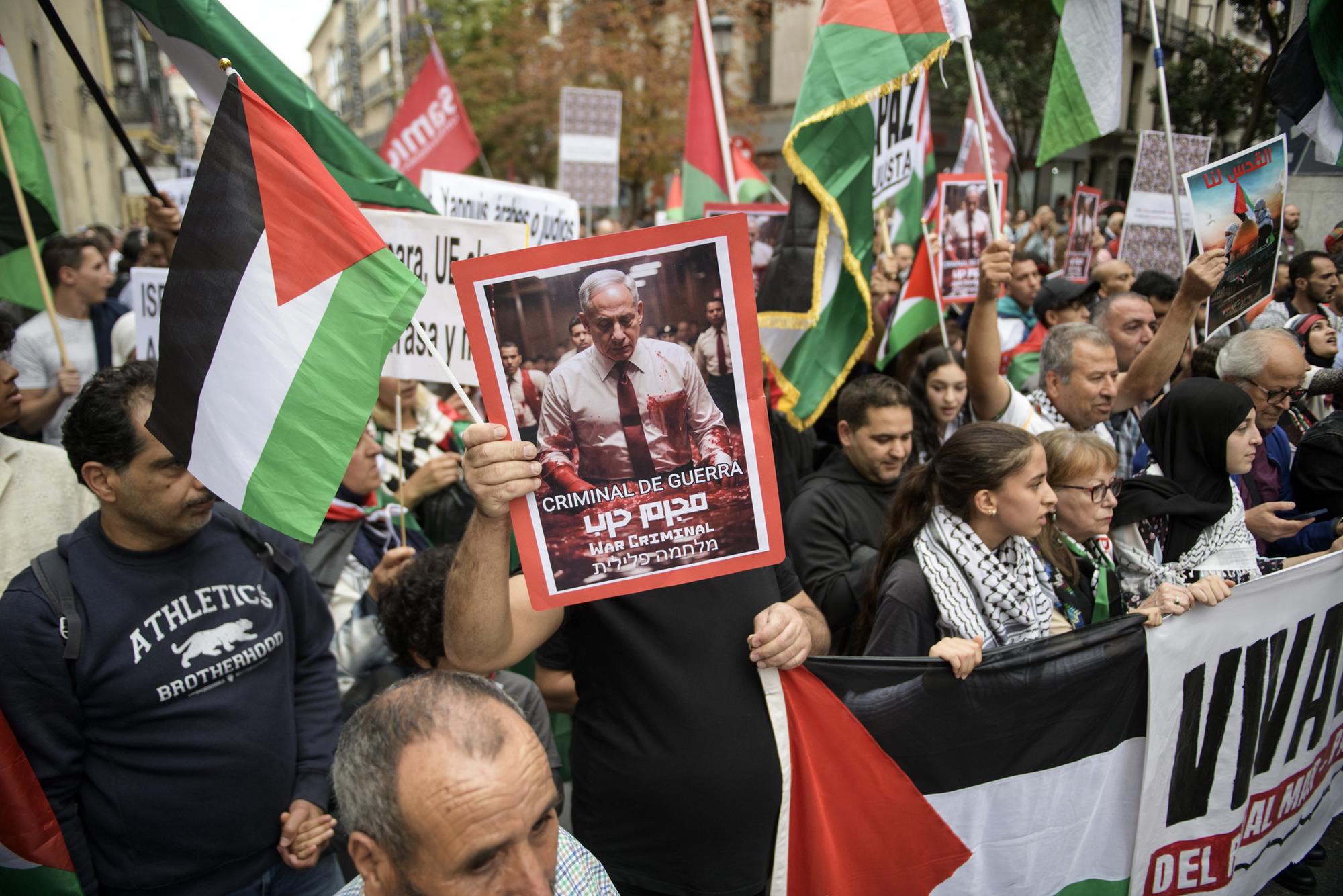 Manifestación Gaza Madrid Atocha - 7