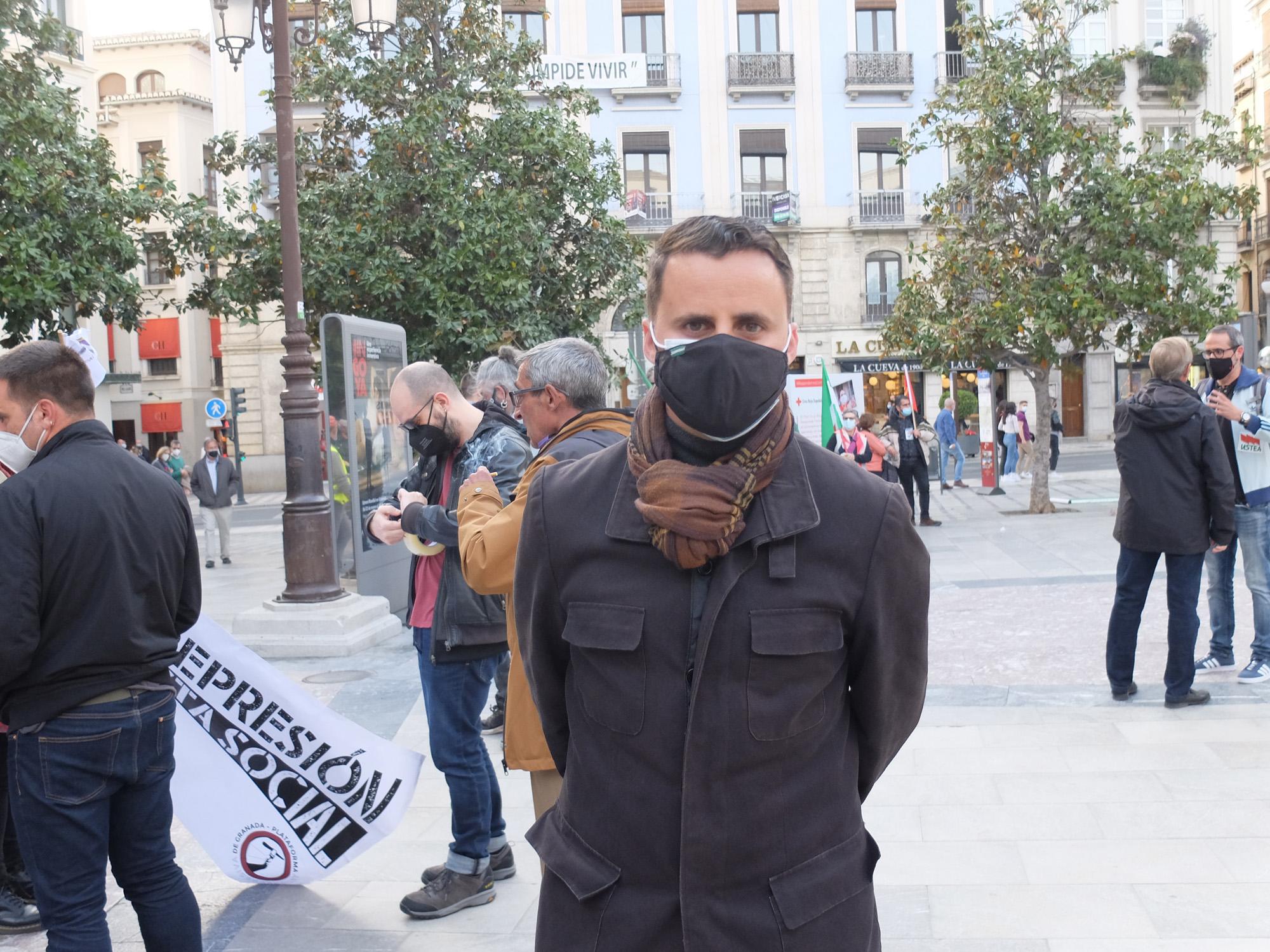 Juan Pinilla mani libertad expresión Granada