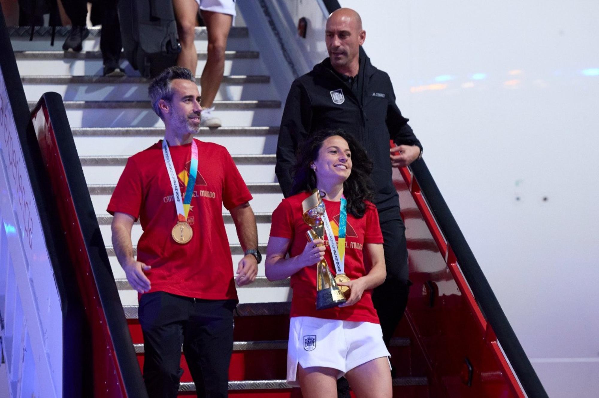 Luis Rubiales, Jorge Vilda e Ivana Andrés