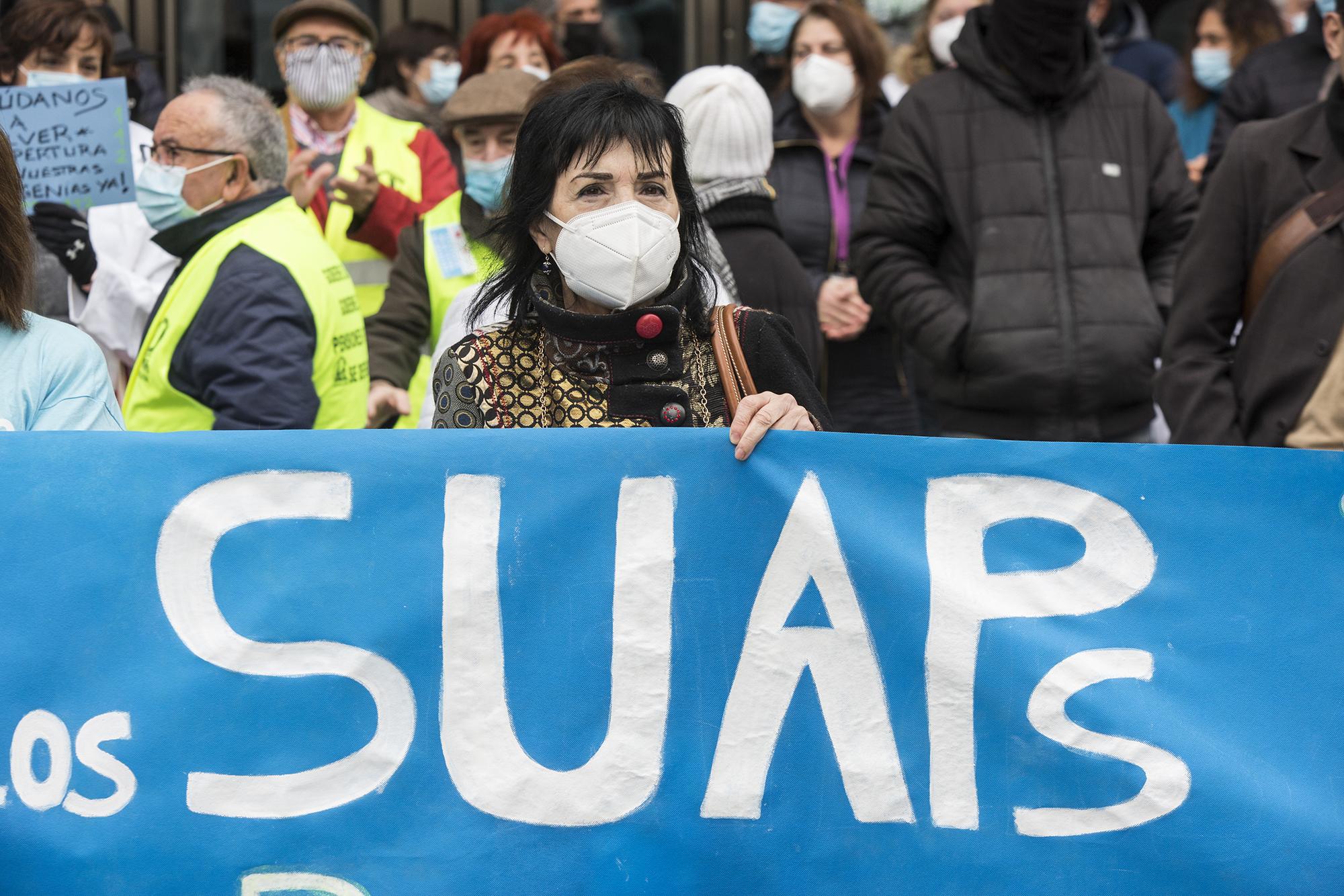 concentración en el Wizink contra el cierre de los Servicios de Urgencia de la Atención Primaria en la Comunidad de Madrid - 2