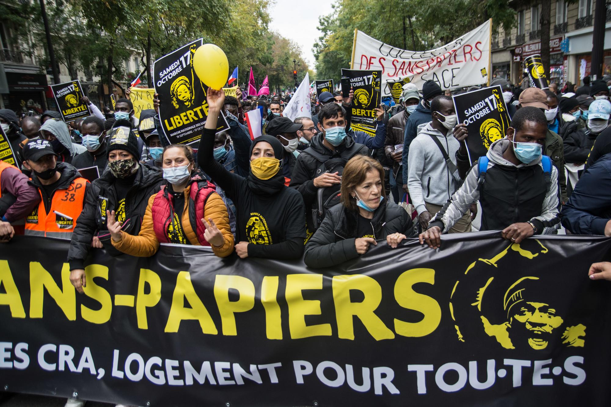 manifestacion paris sin papeles 2