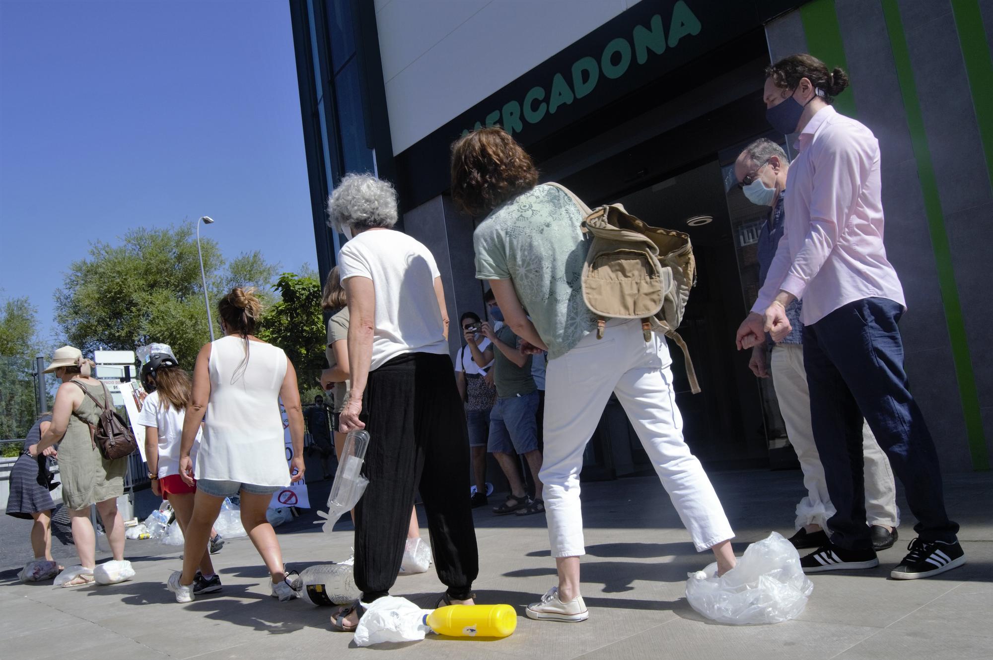 Reciclaje plastico protesta