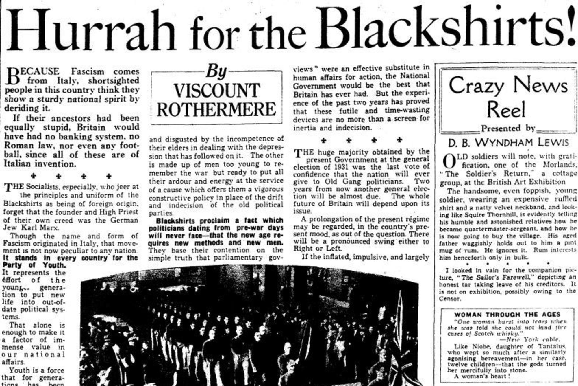 Daily Mail blackshirts