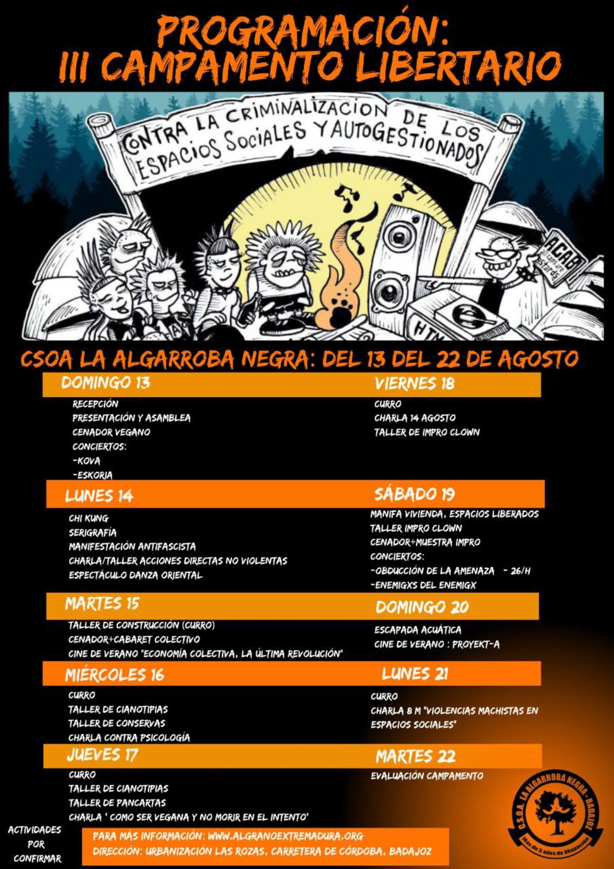 Programa campamento libertario