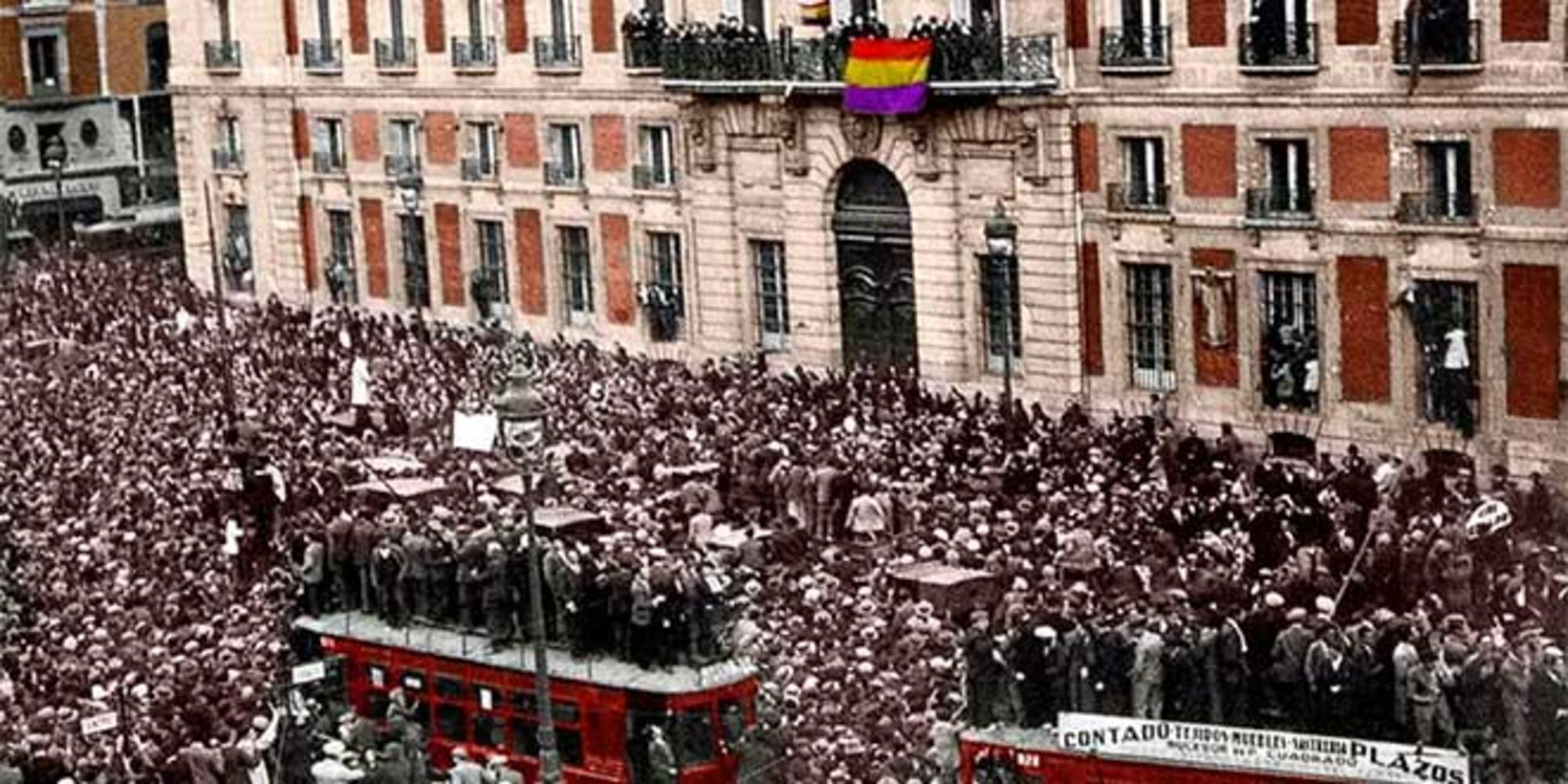 Proclamación de la segunda República en Madrid