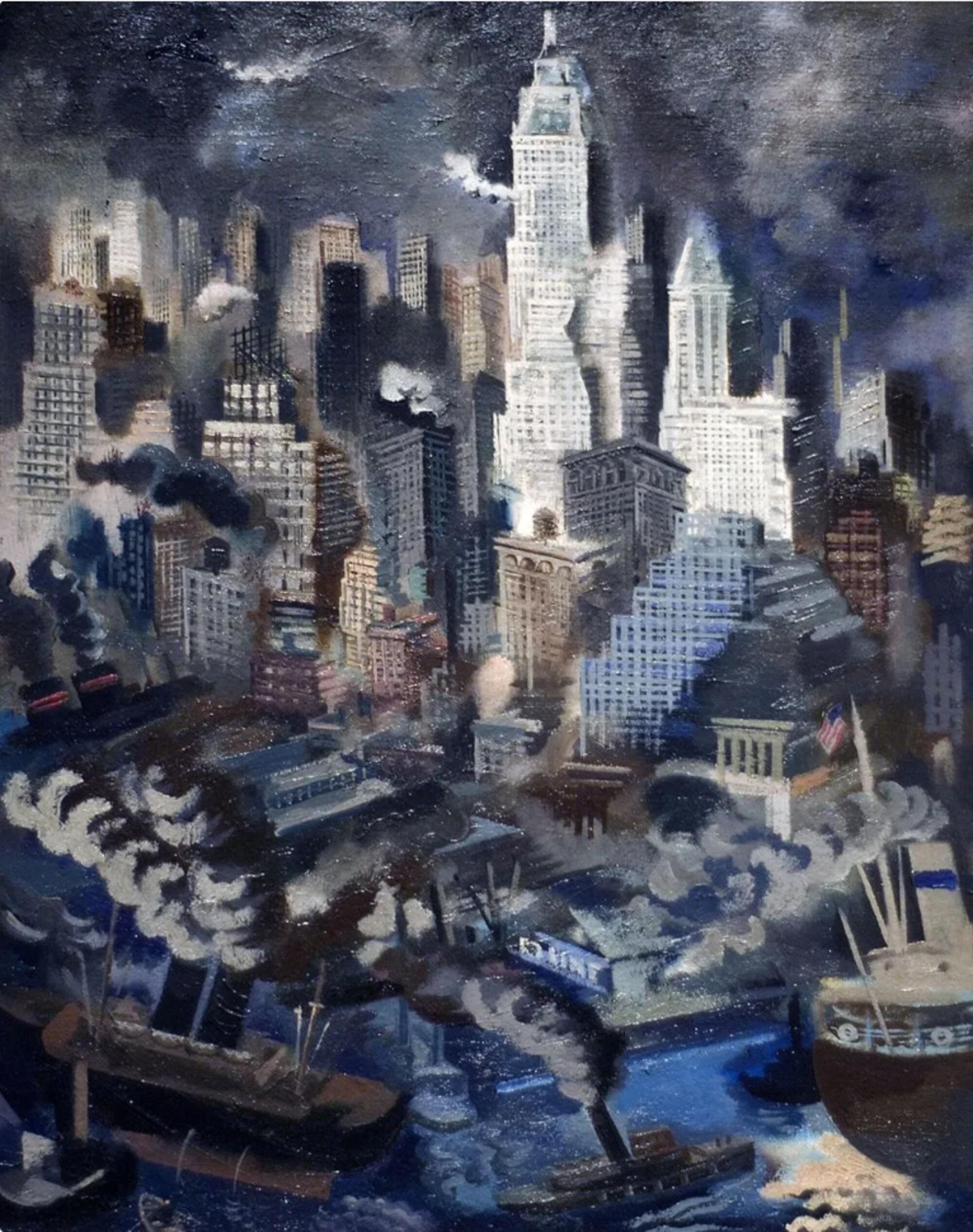 George Grosz | Lower Manhattan [1934]