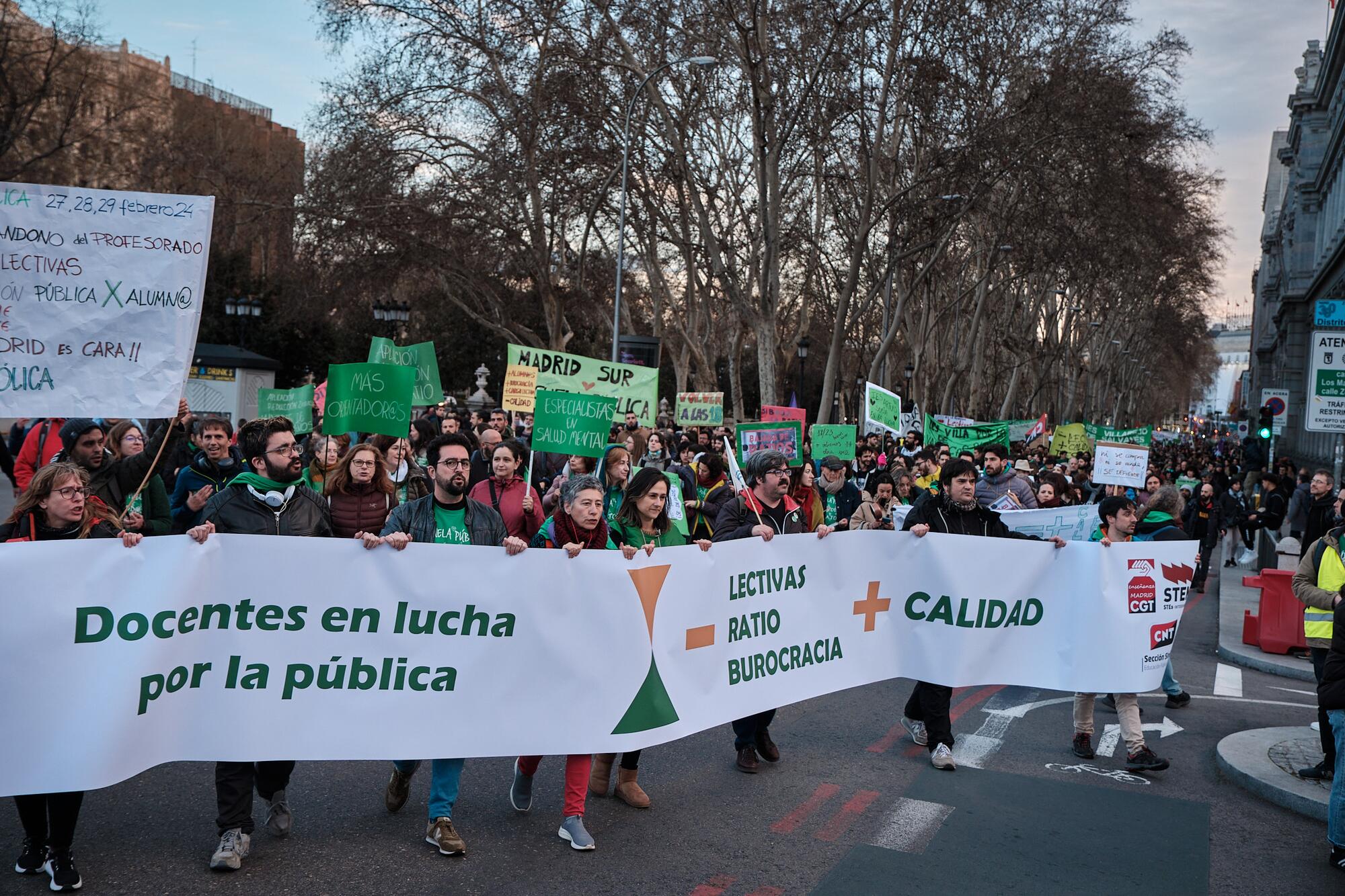 Educación lectivas manifestación - 1