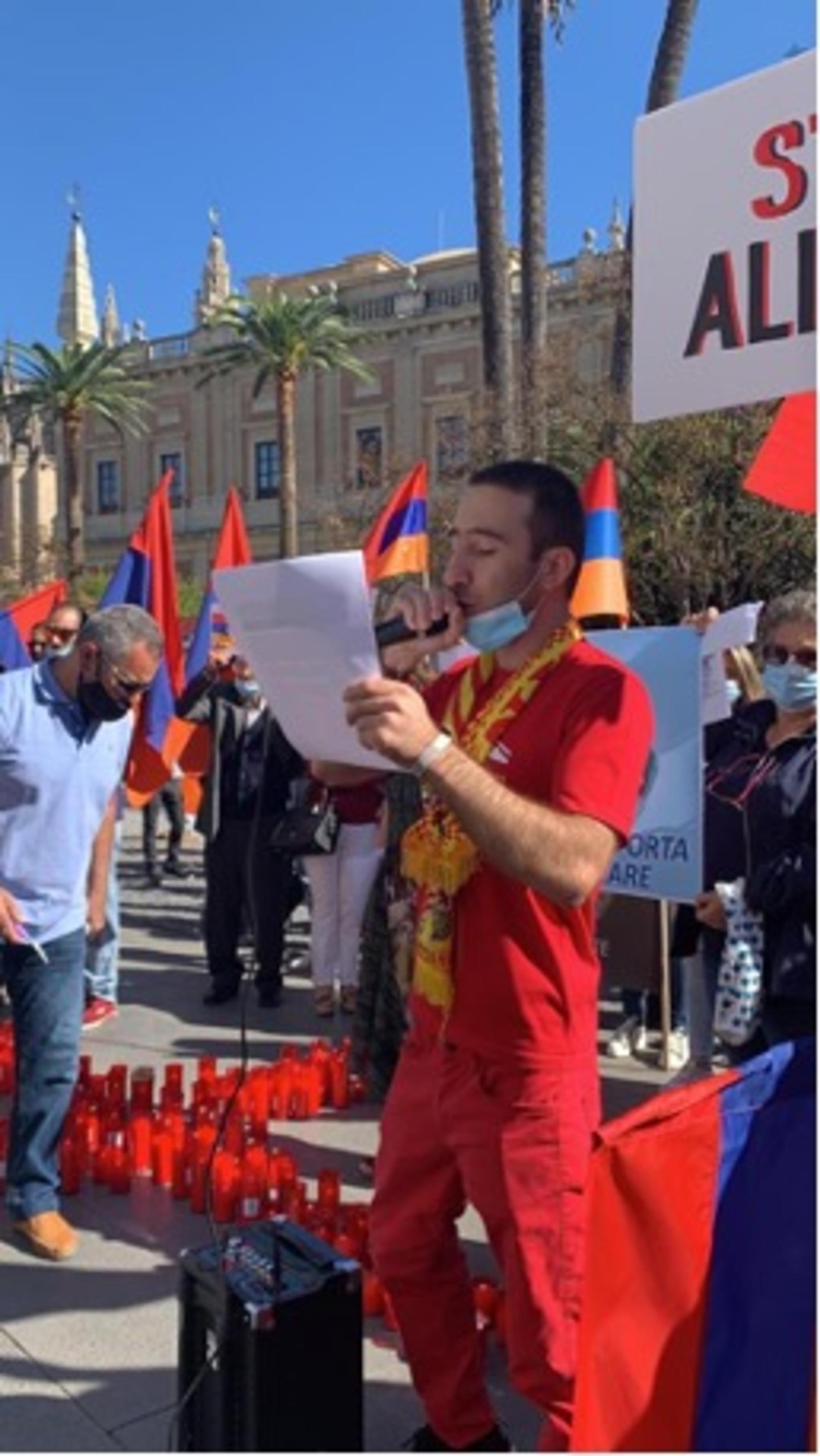 Manifestación diáspora armenia en Sevilla 3