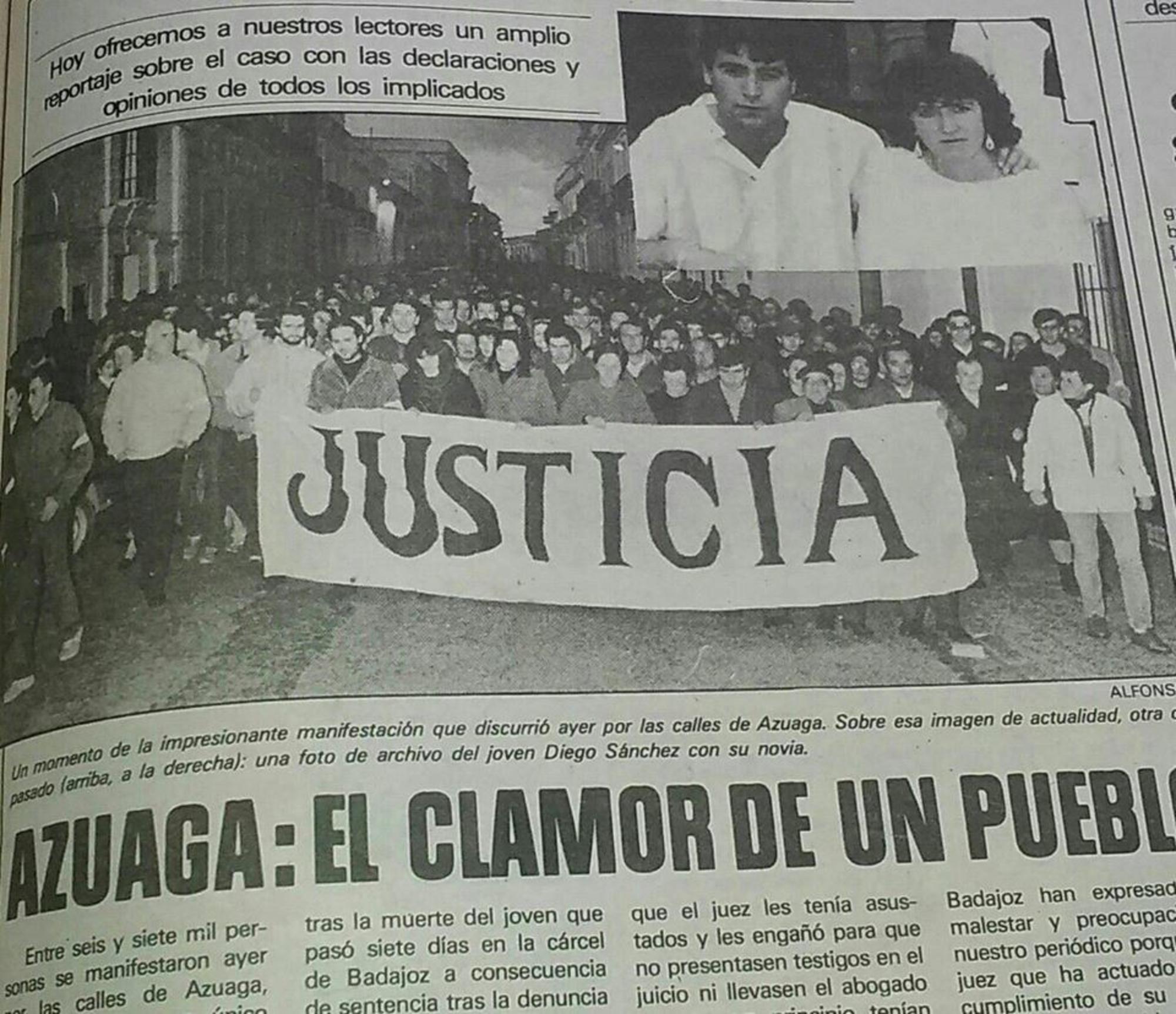 Crimen de Azuaga, portada