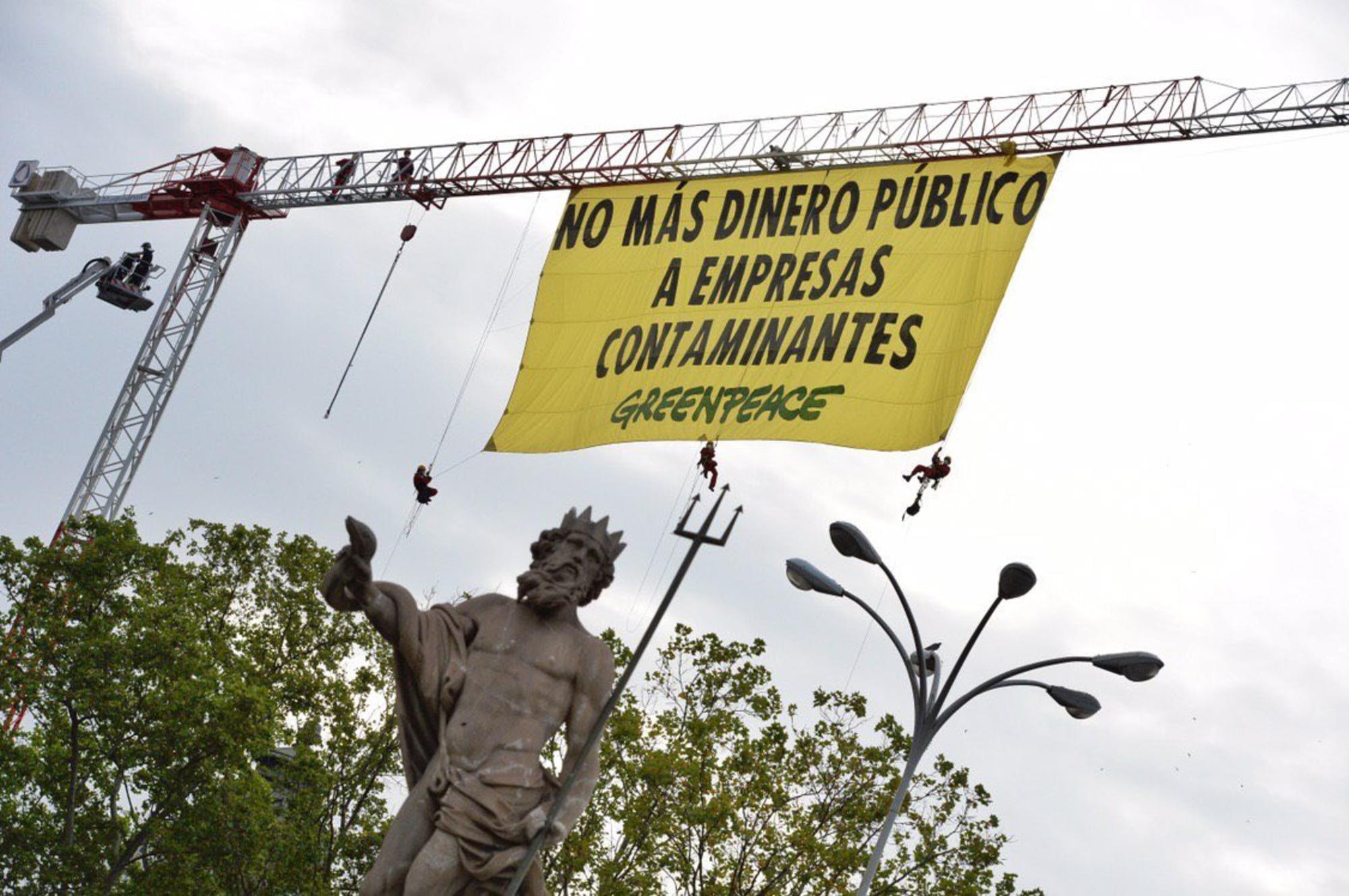 Acción Greenpeace Madrid