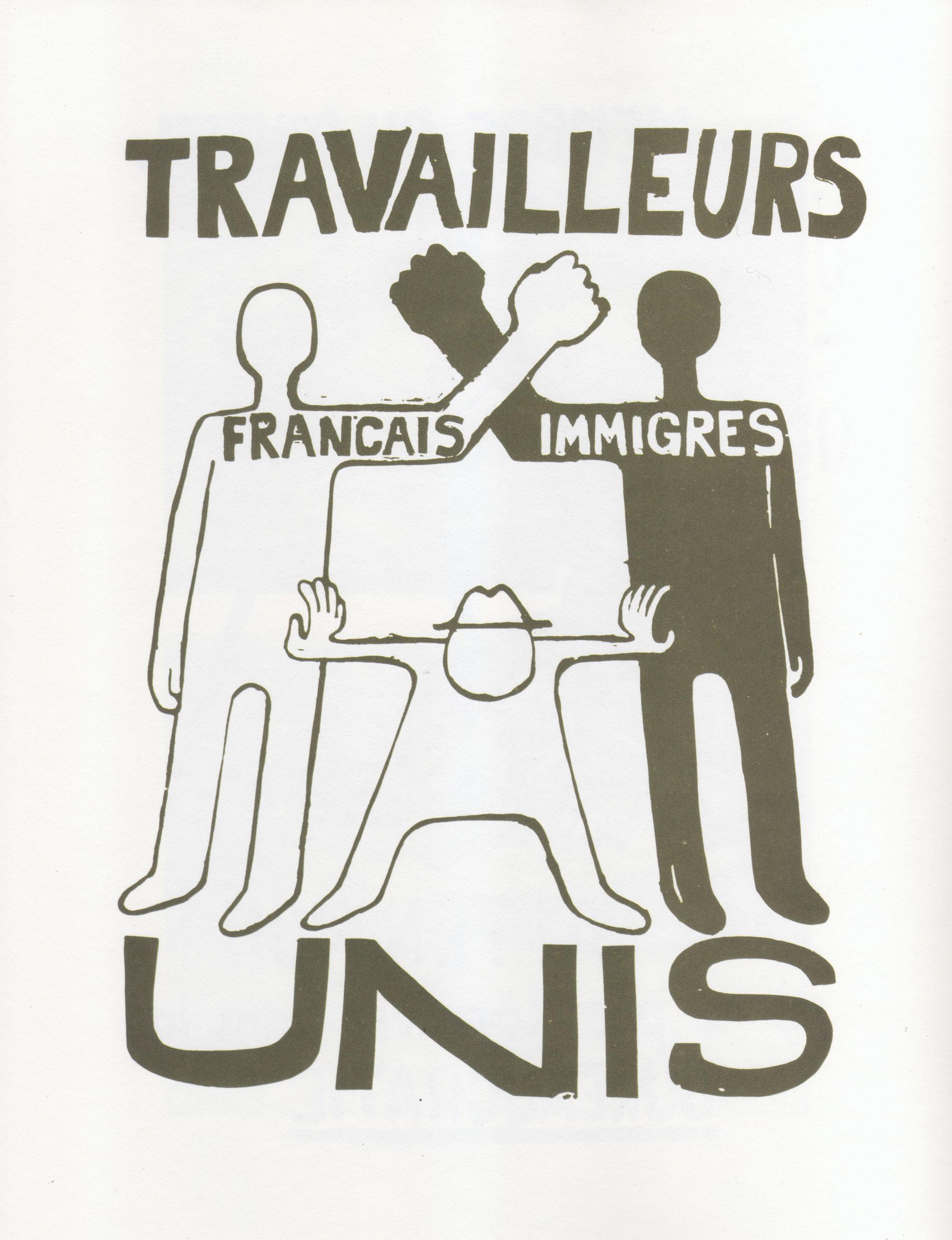 Un cartel en mayo del 68 sobre la unidad de la clase trabajadora