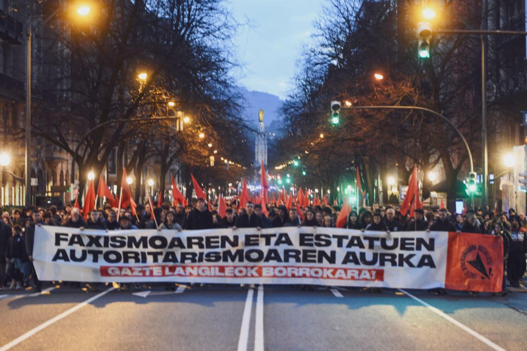 Contra el fascismo, ni un paso atrás: las juventudes socialistas de Euskal Herria convocan marchas en Iruñea y Bilbo - 9