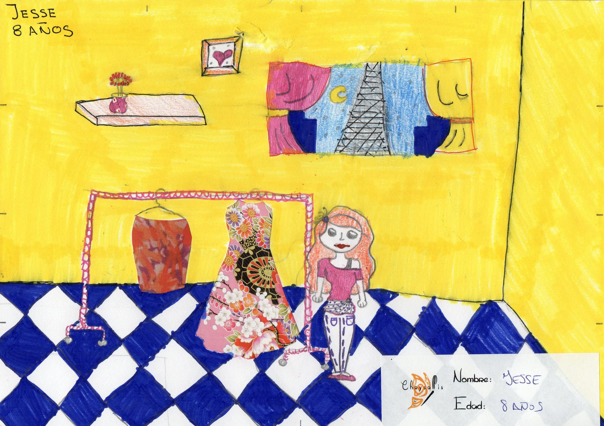 Dibujo de Jesse, facilitado por la asociación Chrysallis