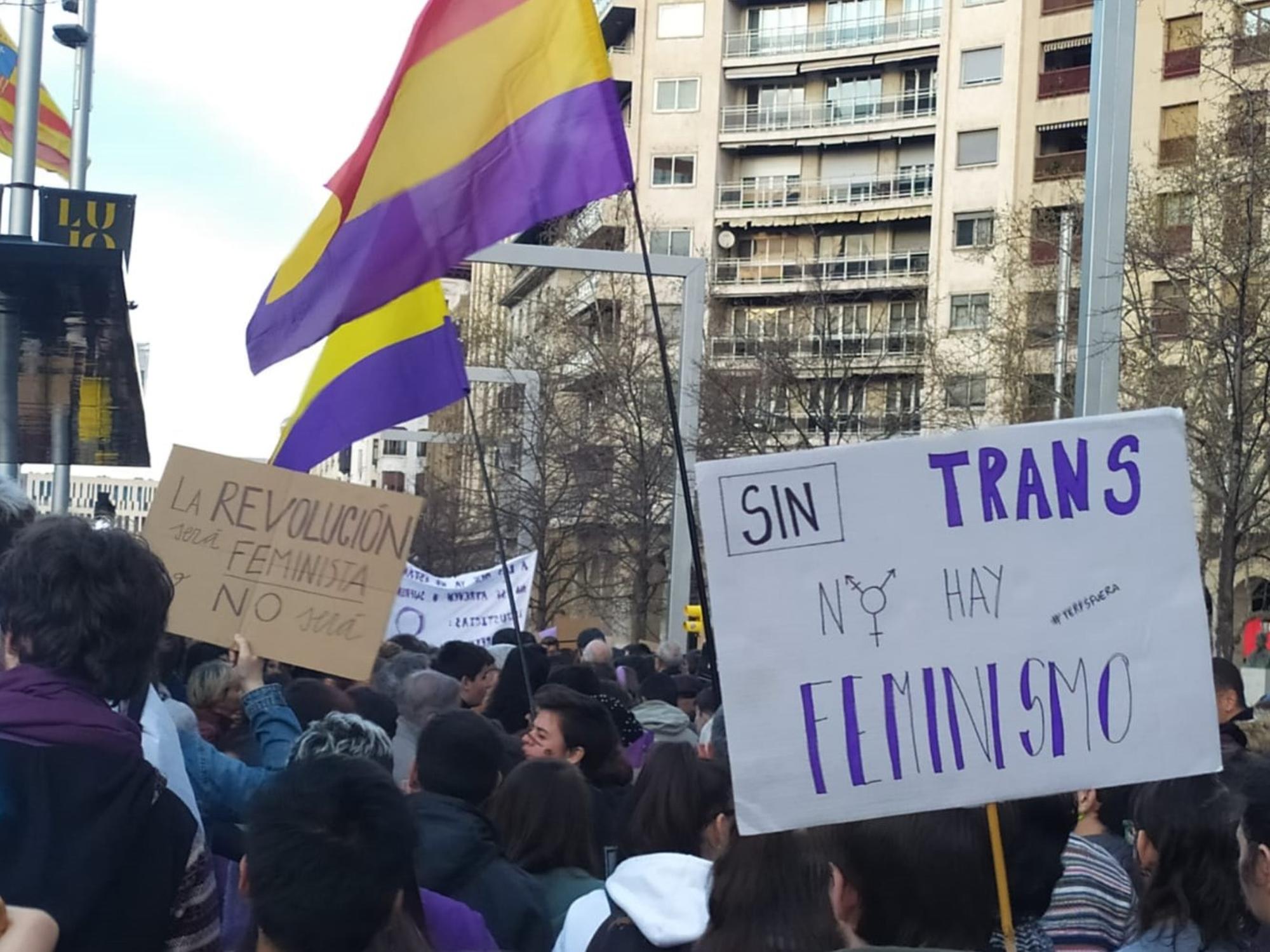 Manifestación del 8M 2020 en Zaragoza