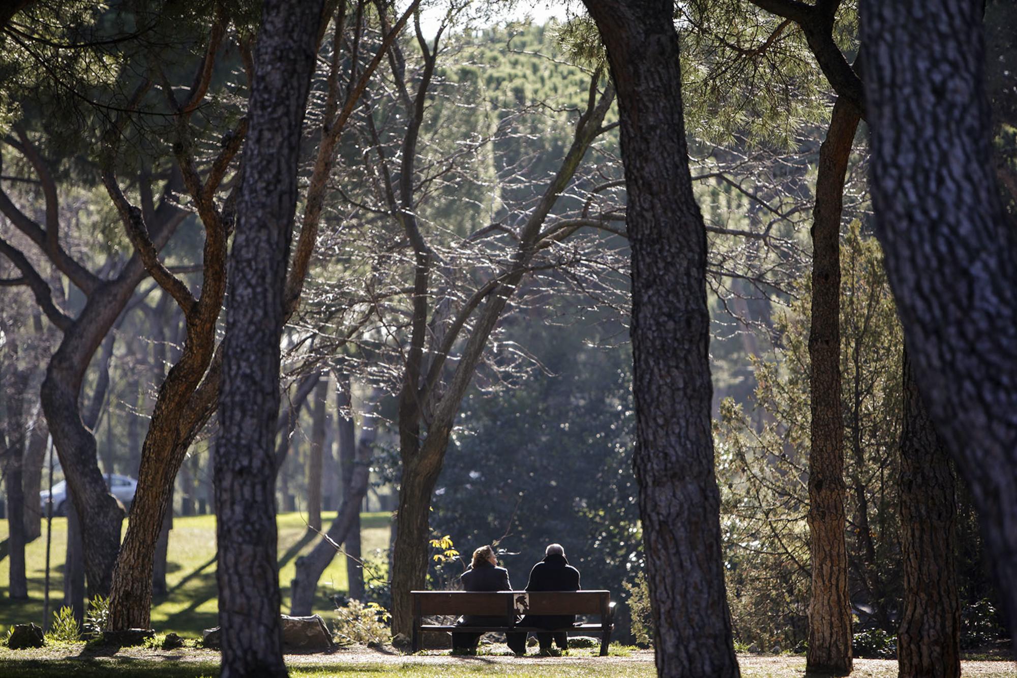 Pensionistas parque