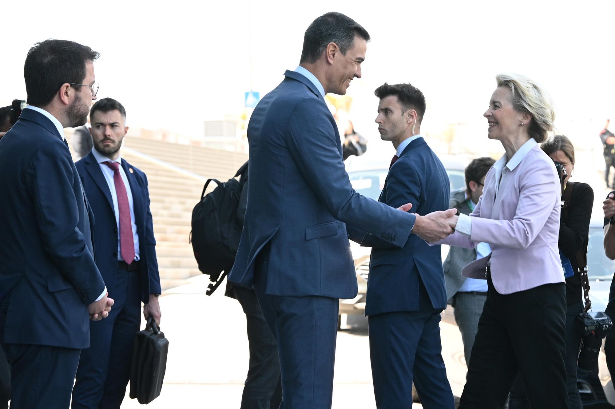 Cercle d’Economia Pedro Sanchez Pere Aragones Von Der Leyen