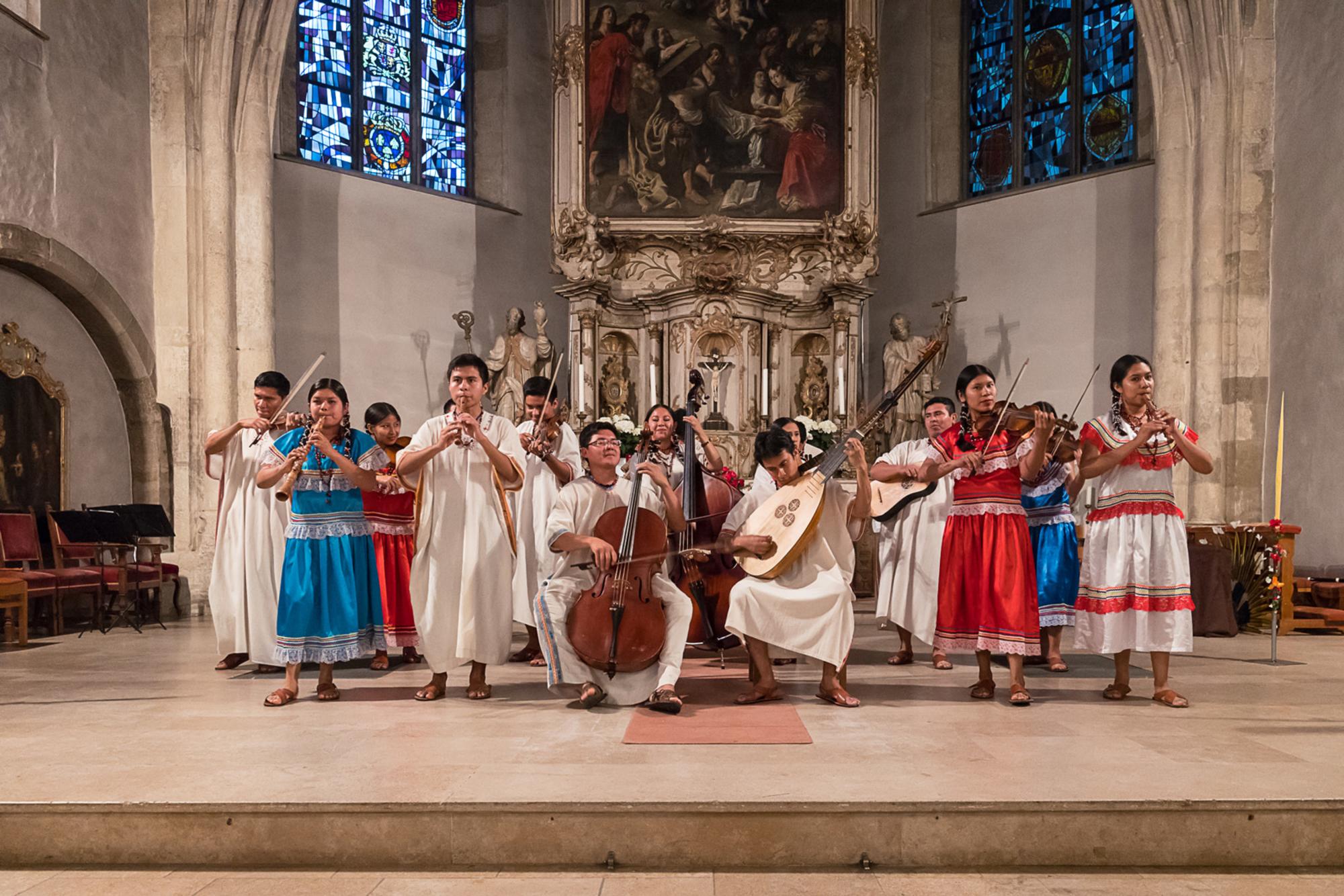 Ensamble Moxos durante una reciente actuación en Luxemburgo