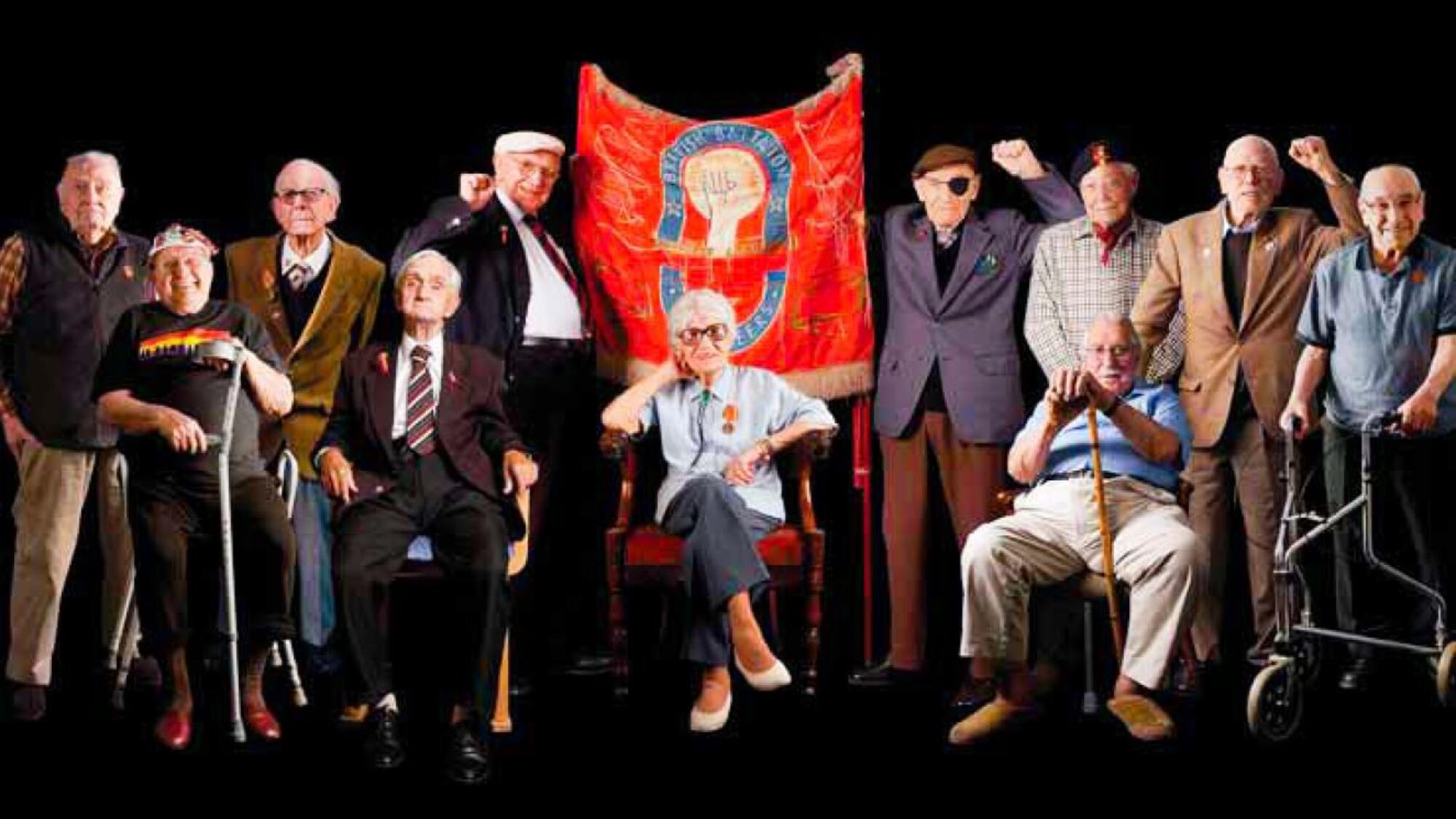 Collage de Mark Read para el Sunsay Times del 21 de octubre de 2007. Brigadistas británicos