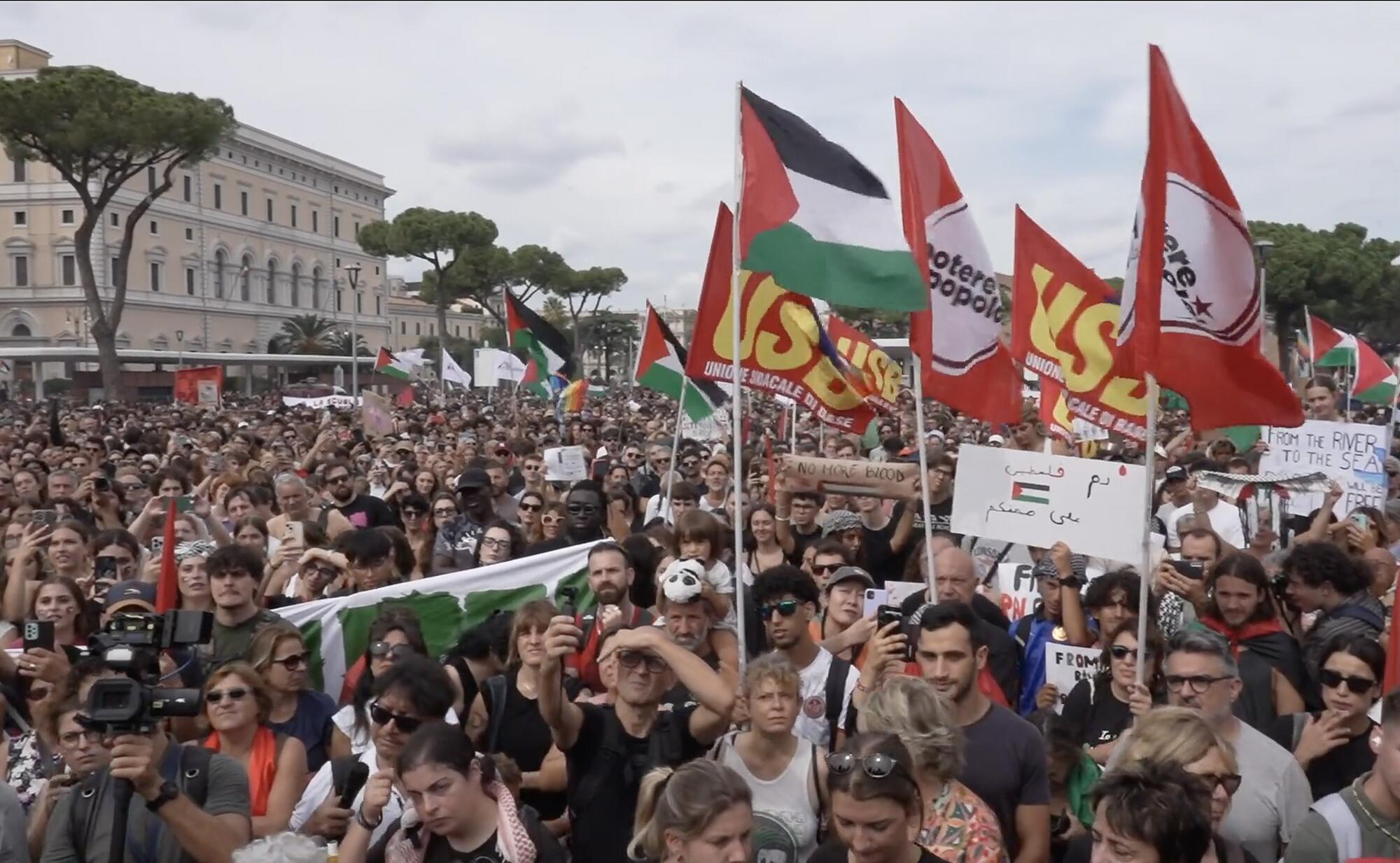 Huelga Palestina Italia 2