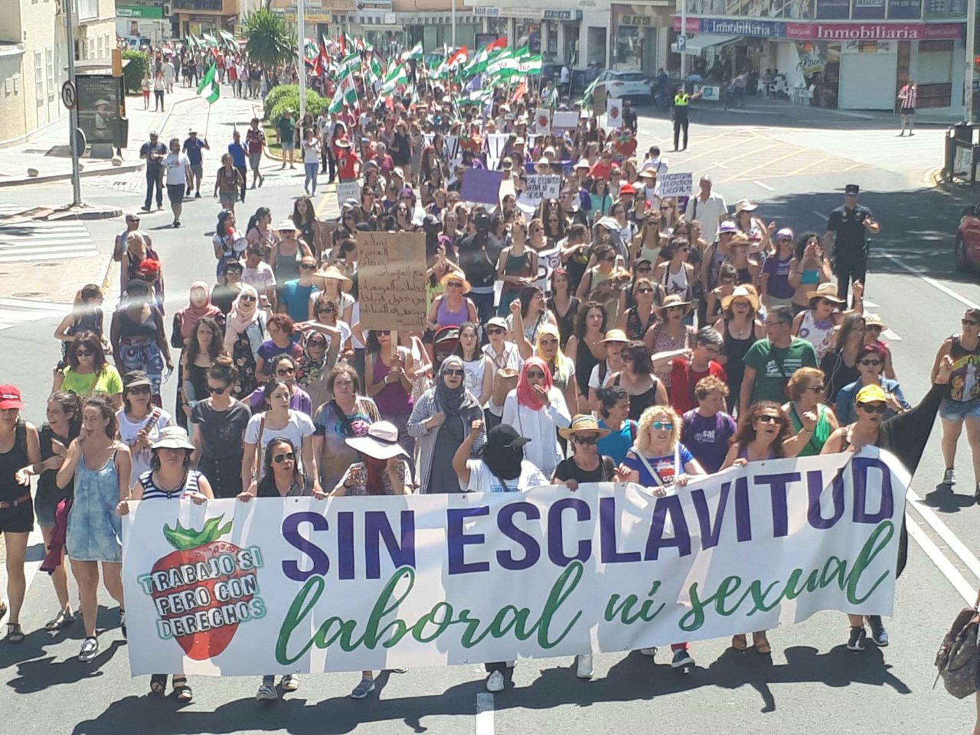 Manifestación Fresa Sin Esclavitud 1