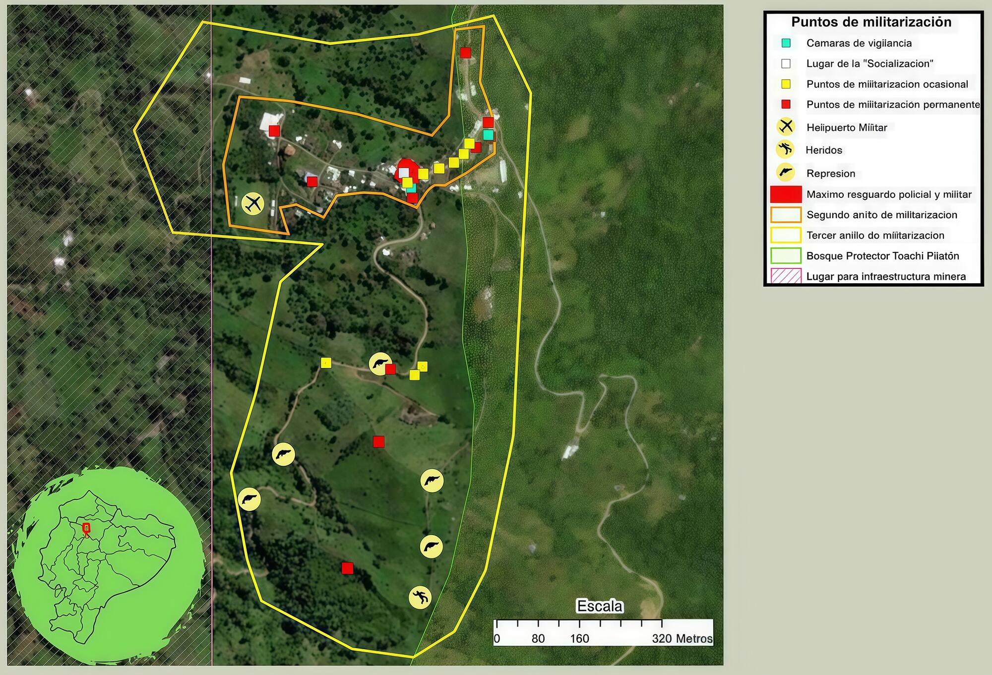 Cantón Sigchos (Cotopaxi, Ecuador). Área de influencia de la explotación minera La Plata. / Geografía crítica.