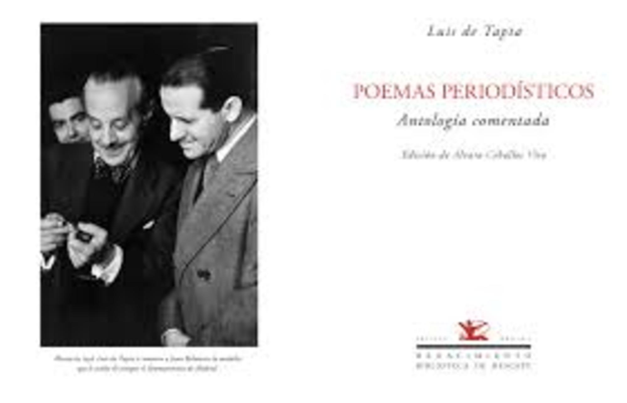 Antología de poemas periodísticos de Luis de Tapia