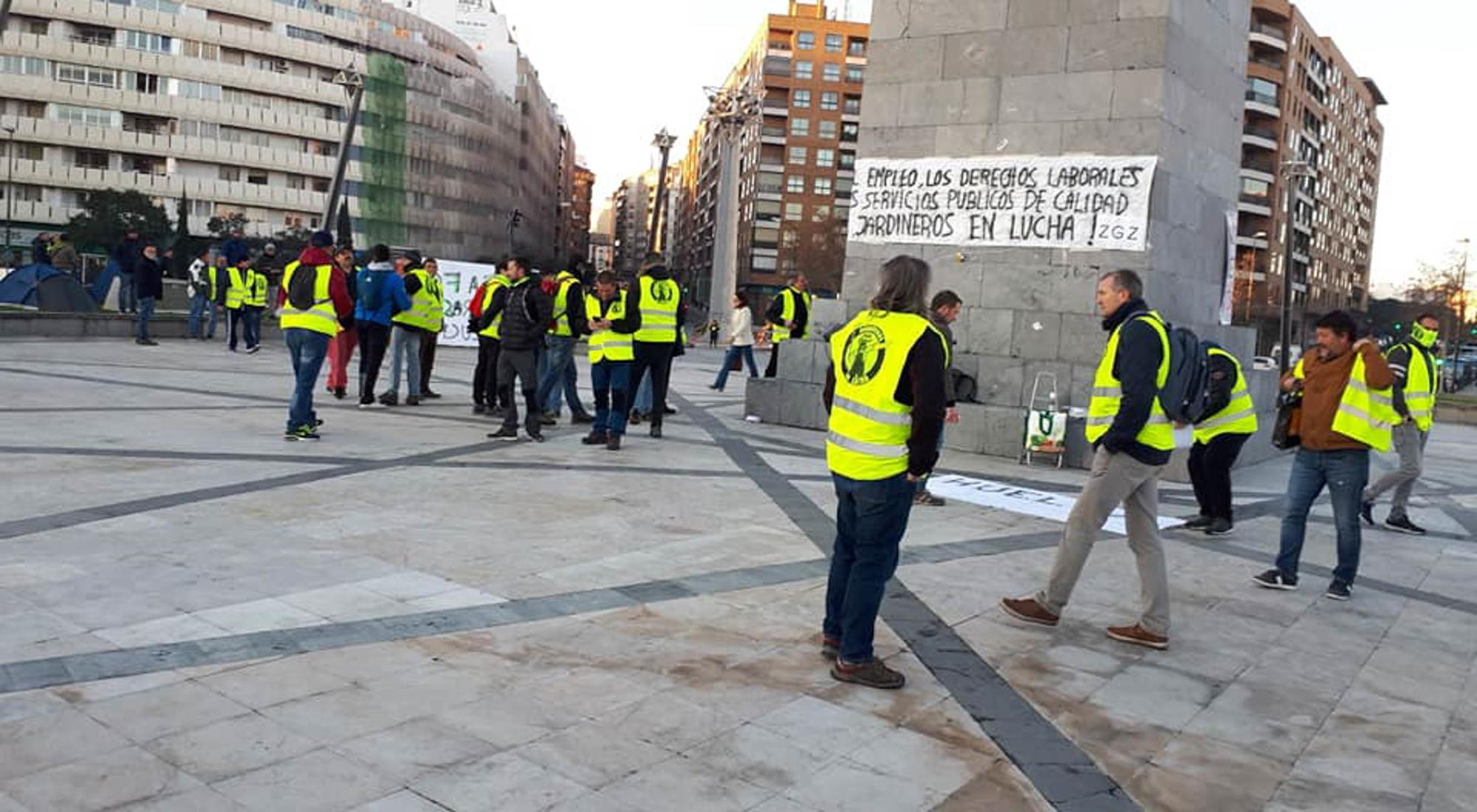 Huelga jardines Zaragoza