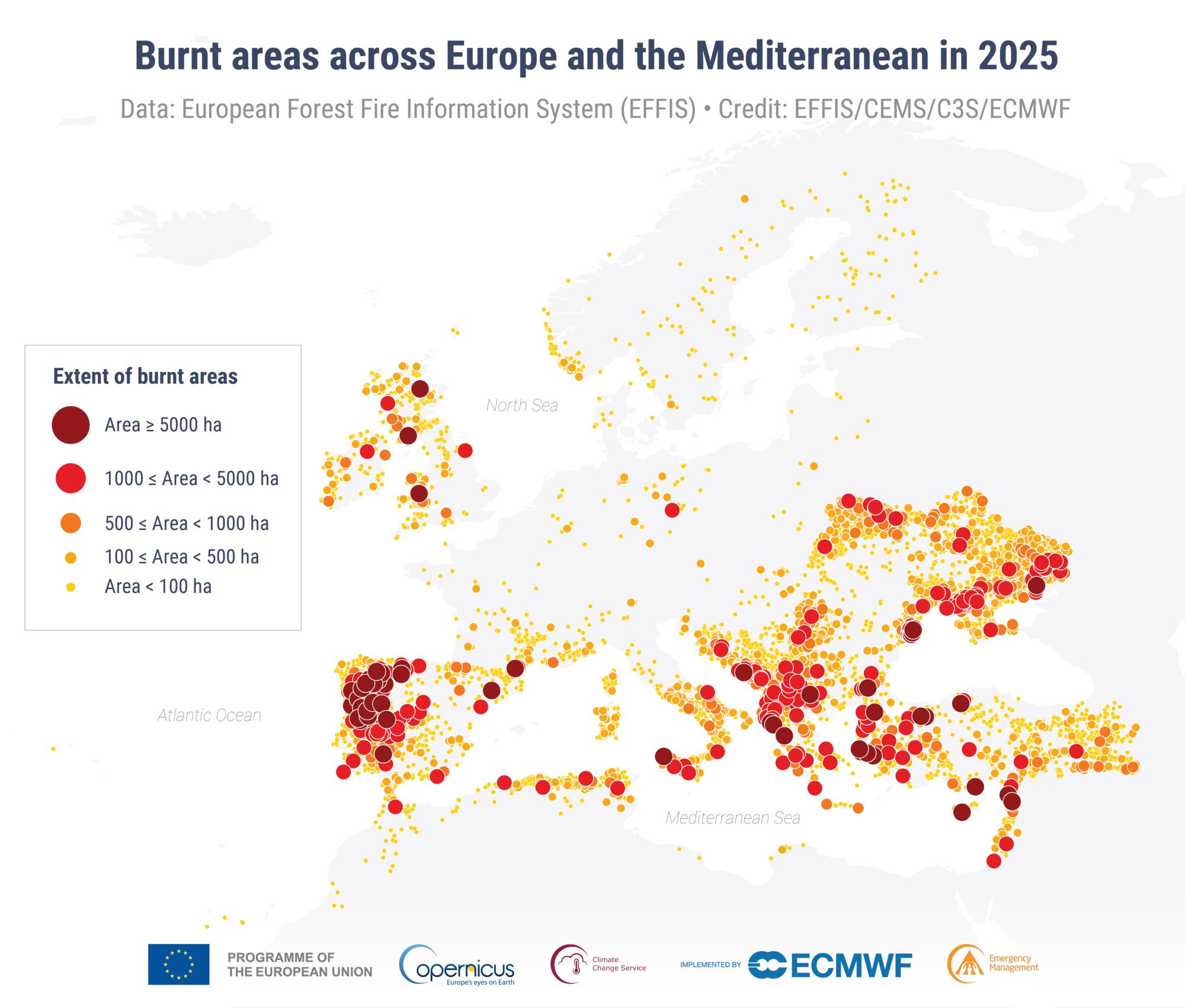 incendios 2025 copernicus