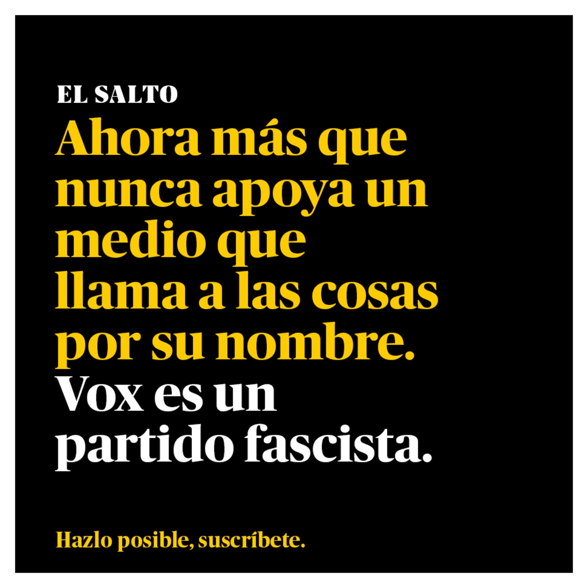 Vox es un partido fascista