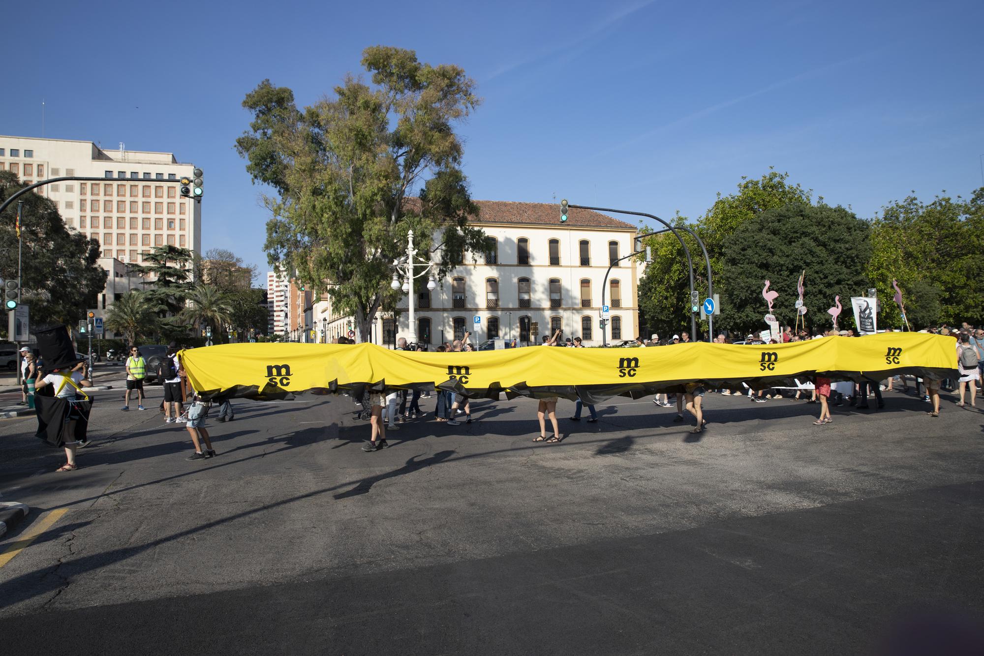 Manifestación contra la ampliación puerto de València - 8