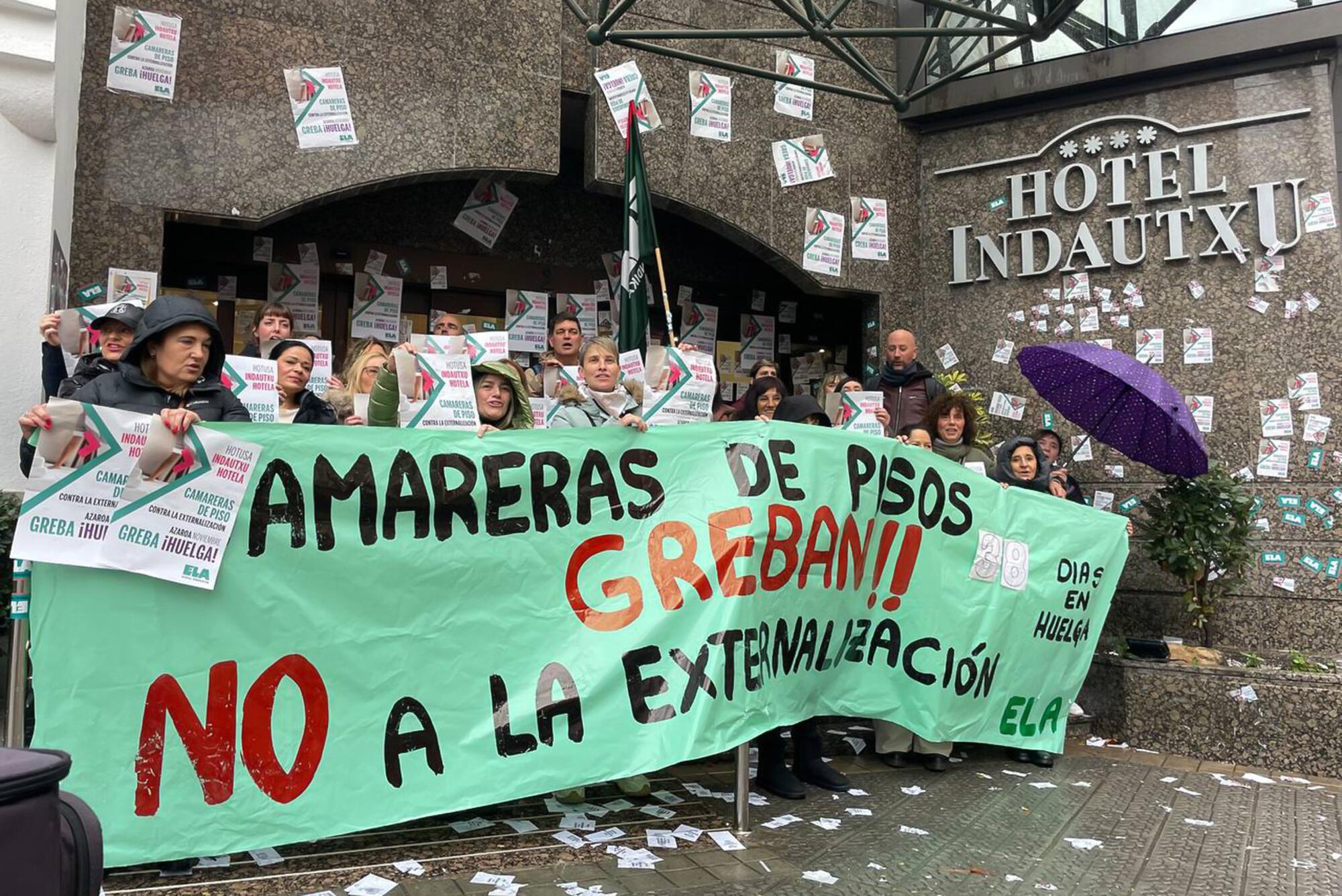 Huelga Camareras de piso Hotel Indautxu 