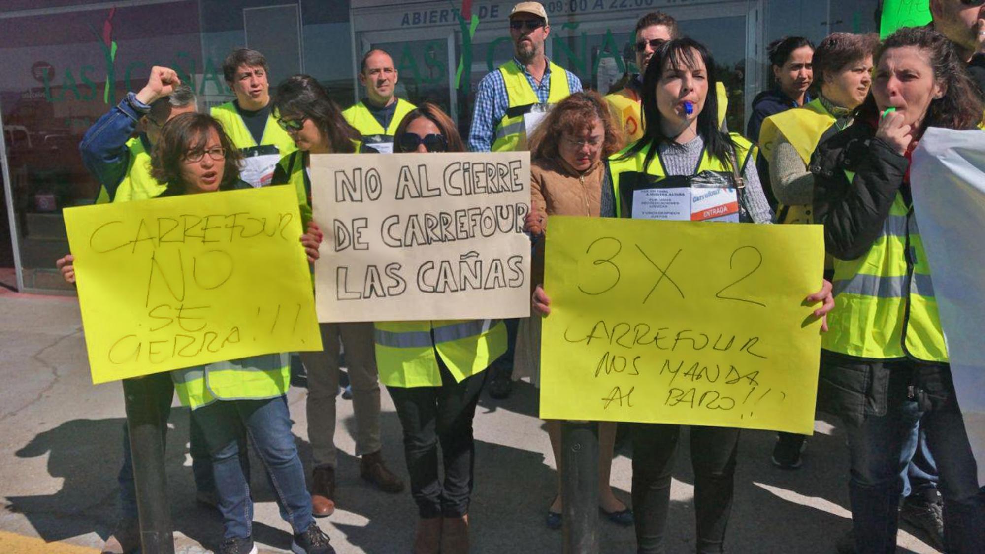 Protestas de los trabajadores de Carrefour Las Cañas, Viana