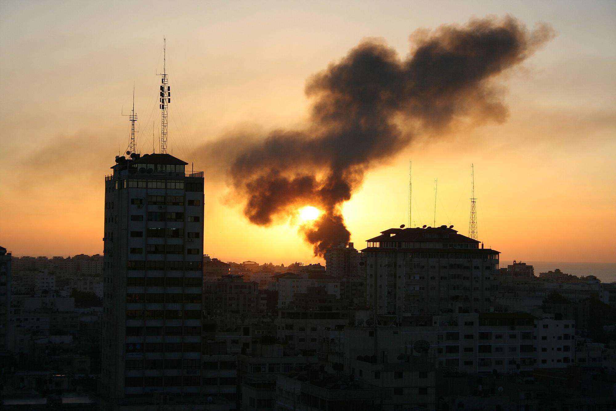 gaza burns