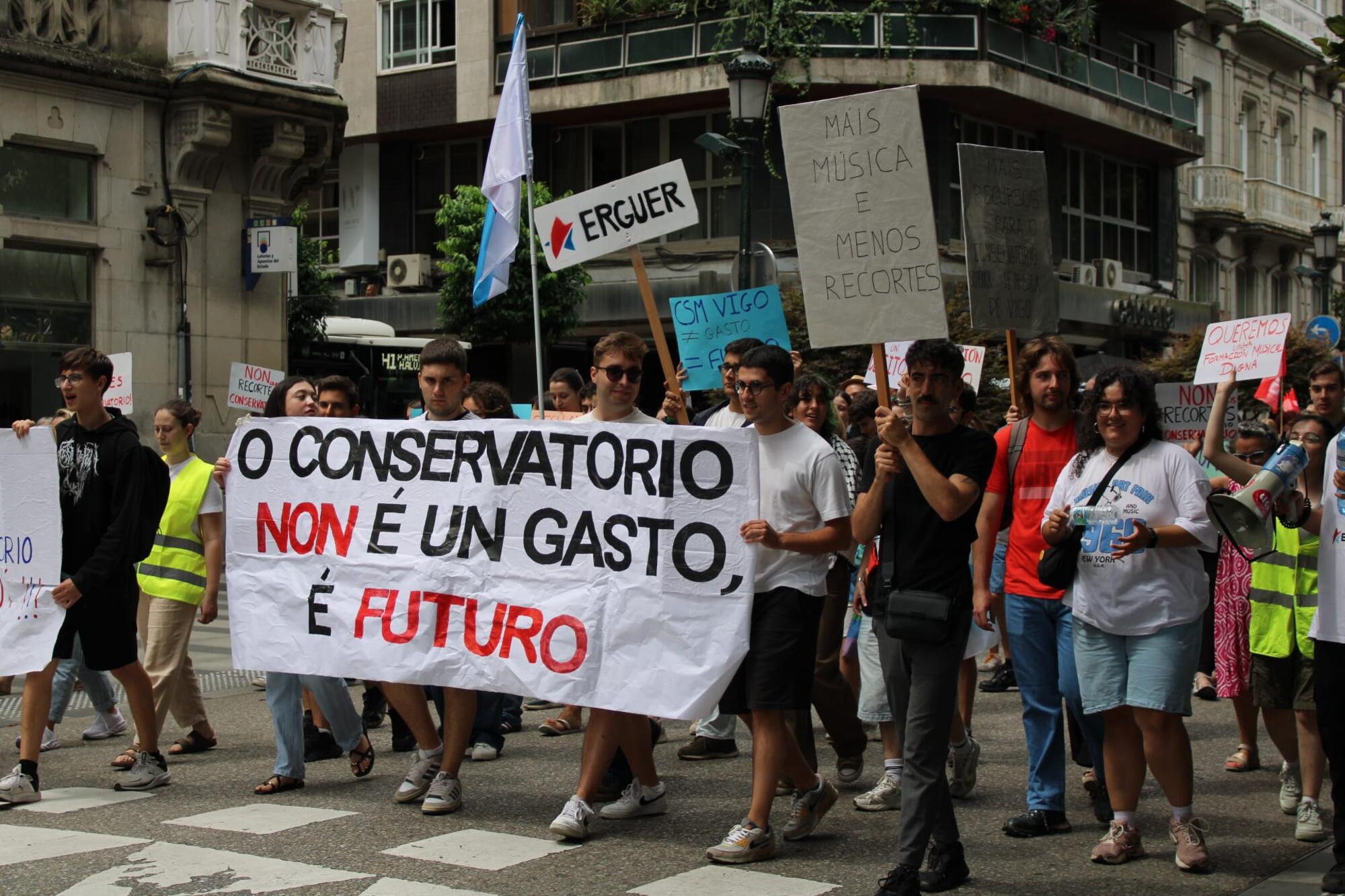 Protesta conservatorio vigo