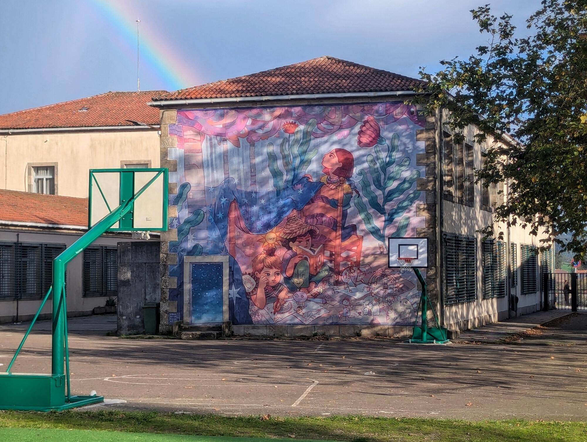 Mural CEIP Apóstolo Santiago (Almáciga)
