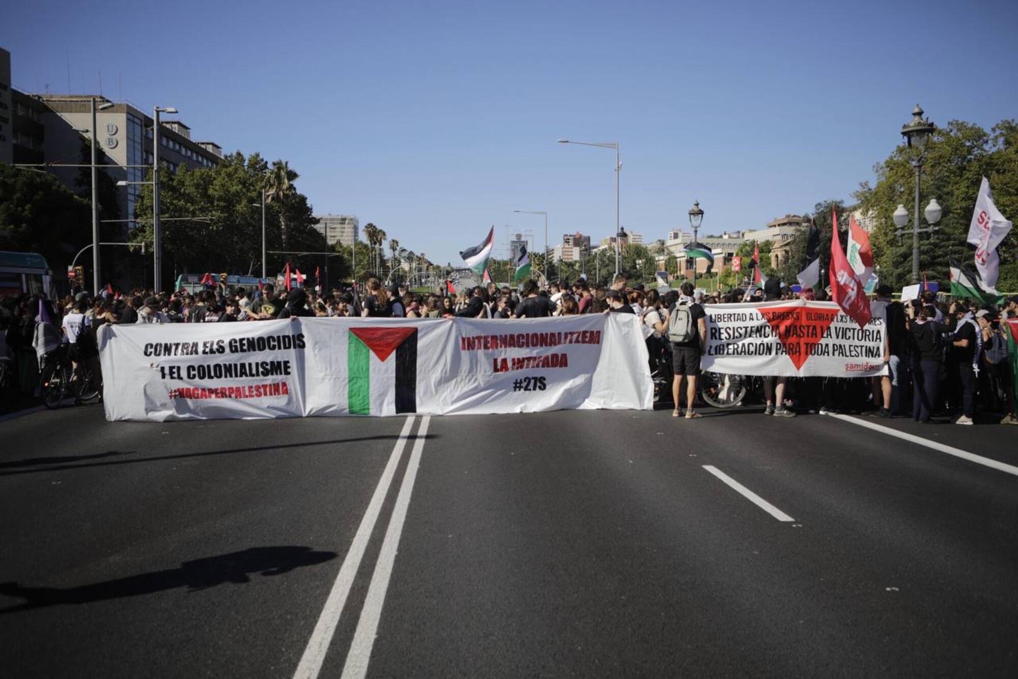 Piquete Barcelona Palestina  - 1