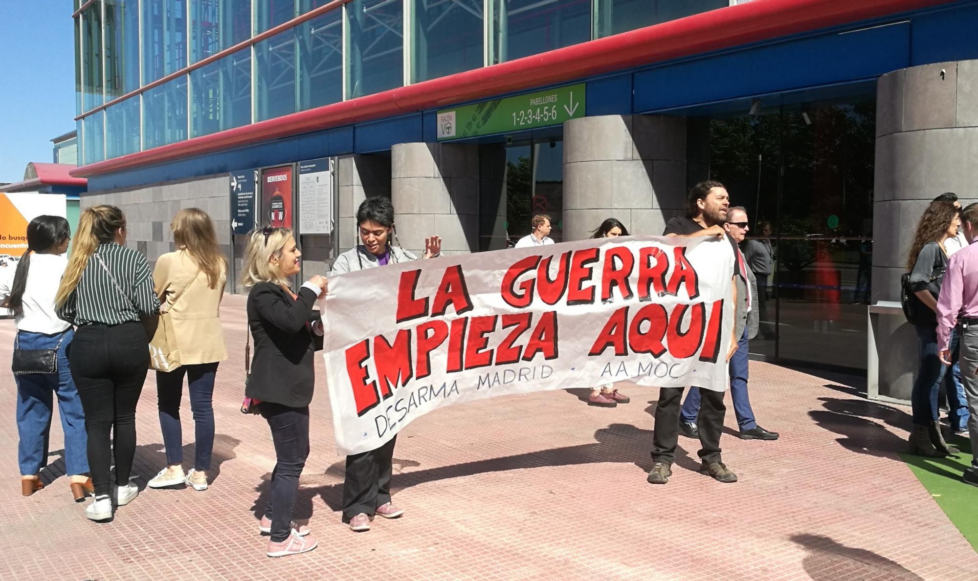 La guerra empieza aquí. Protesta en Madrid (2019).