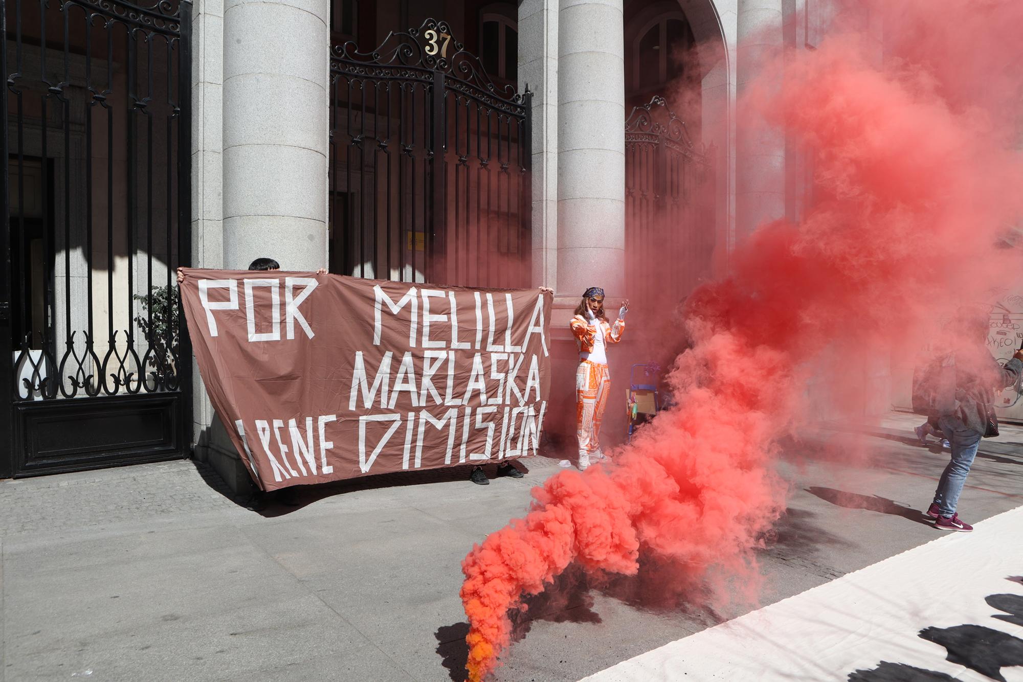 Acción del movimiento antirracista frente al Ministerio de Igualdad 4