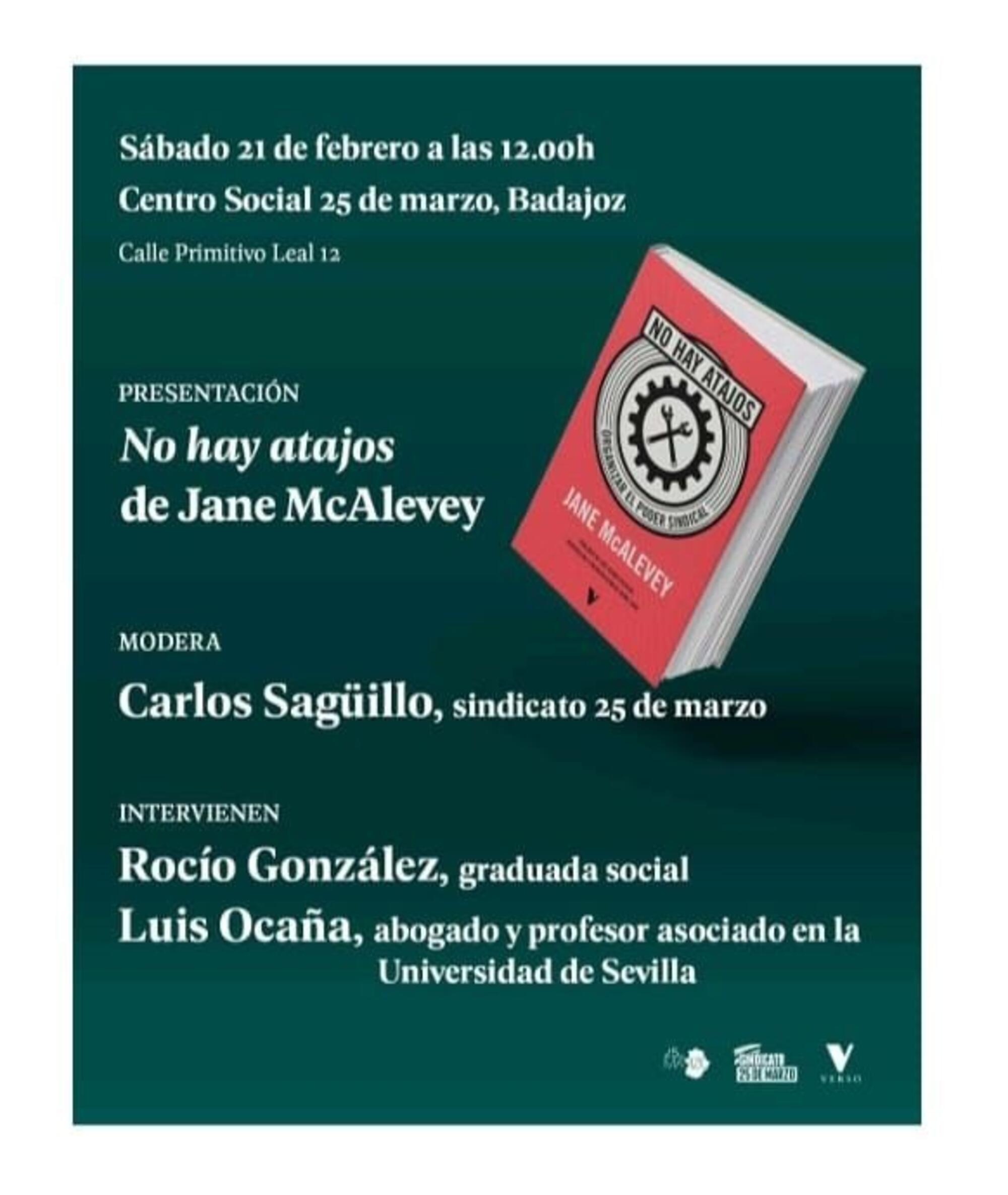 Presentación Libro 25 marzo Badajoz